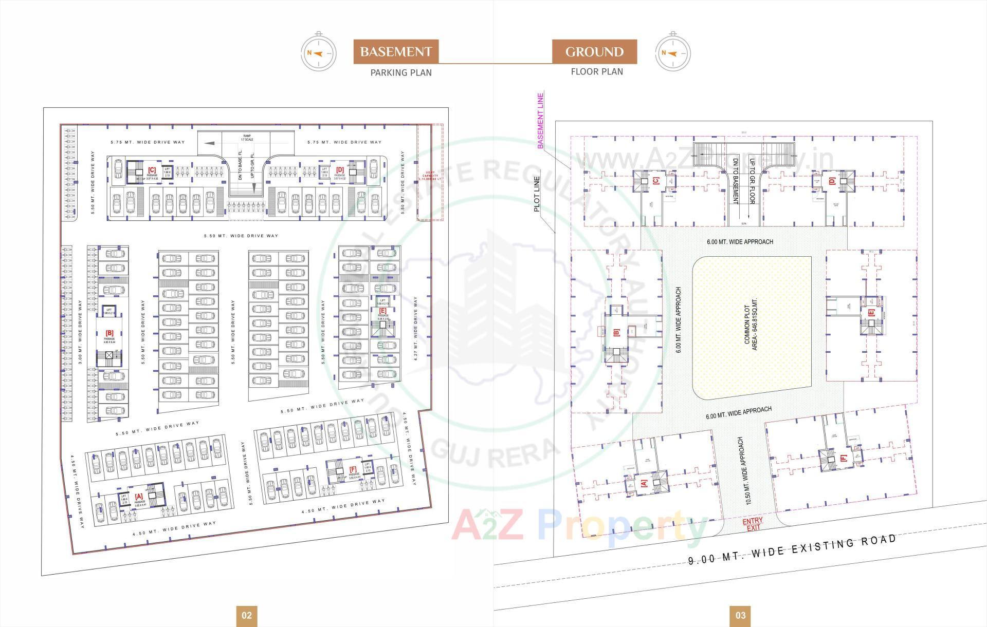 Layout of real estate project Celebration Homes located at Bholav, Bharuch, Gujarat