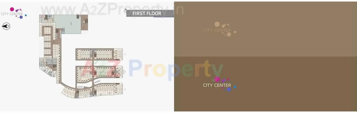Layout of real estate project City Center located at Kasakpatti, Bharuch, Gujarat
