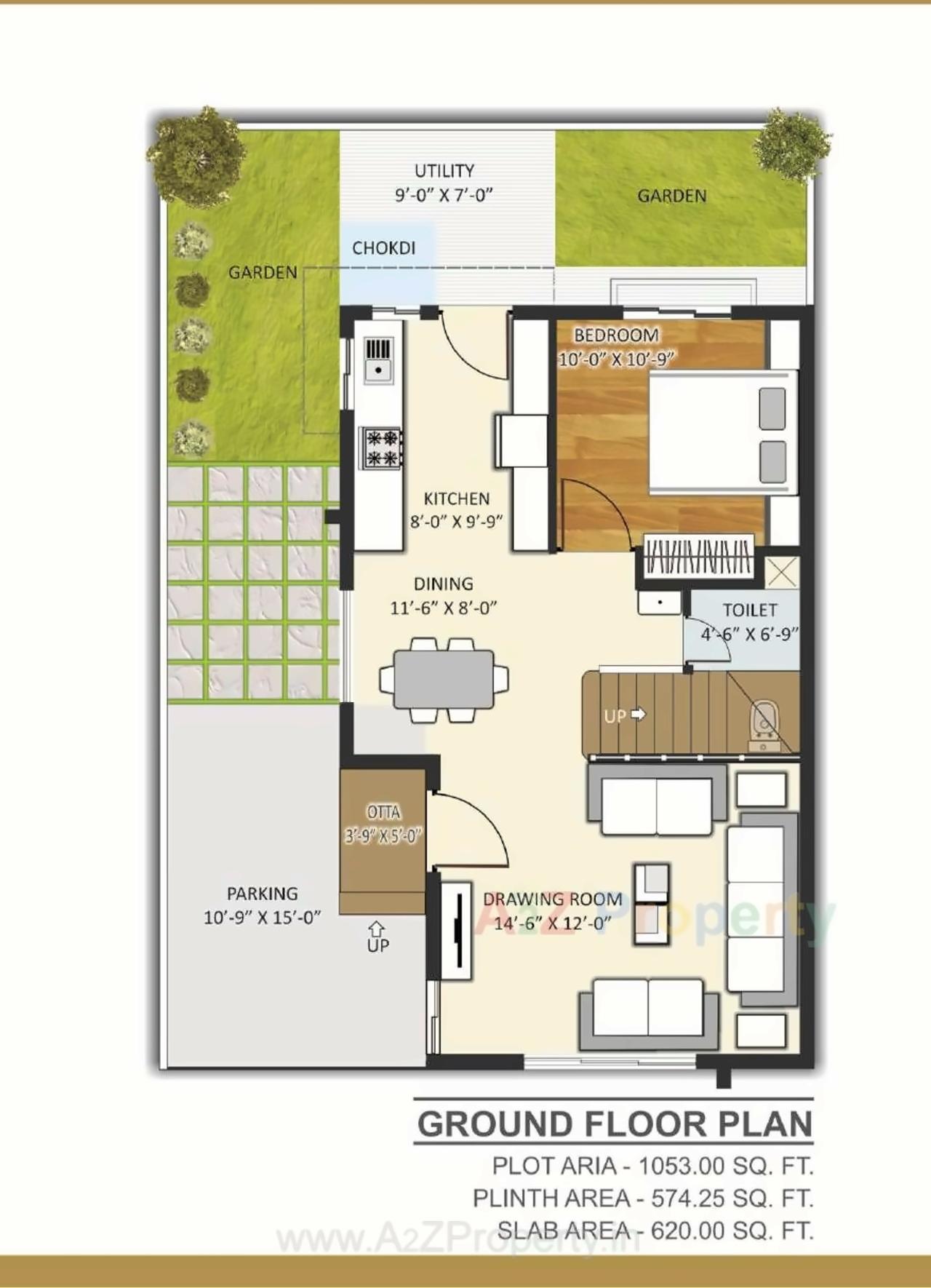Layout of real estate project Ekdant Bungalows located at Vadadala, Bharuch, Gujarat