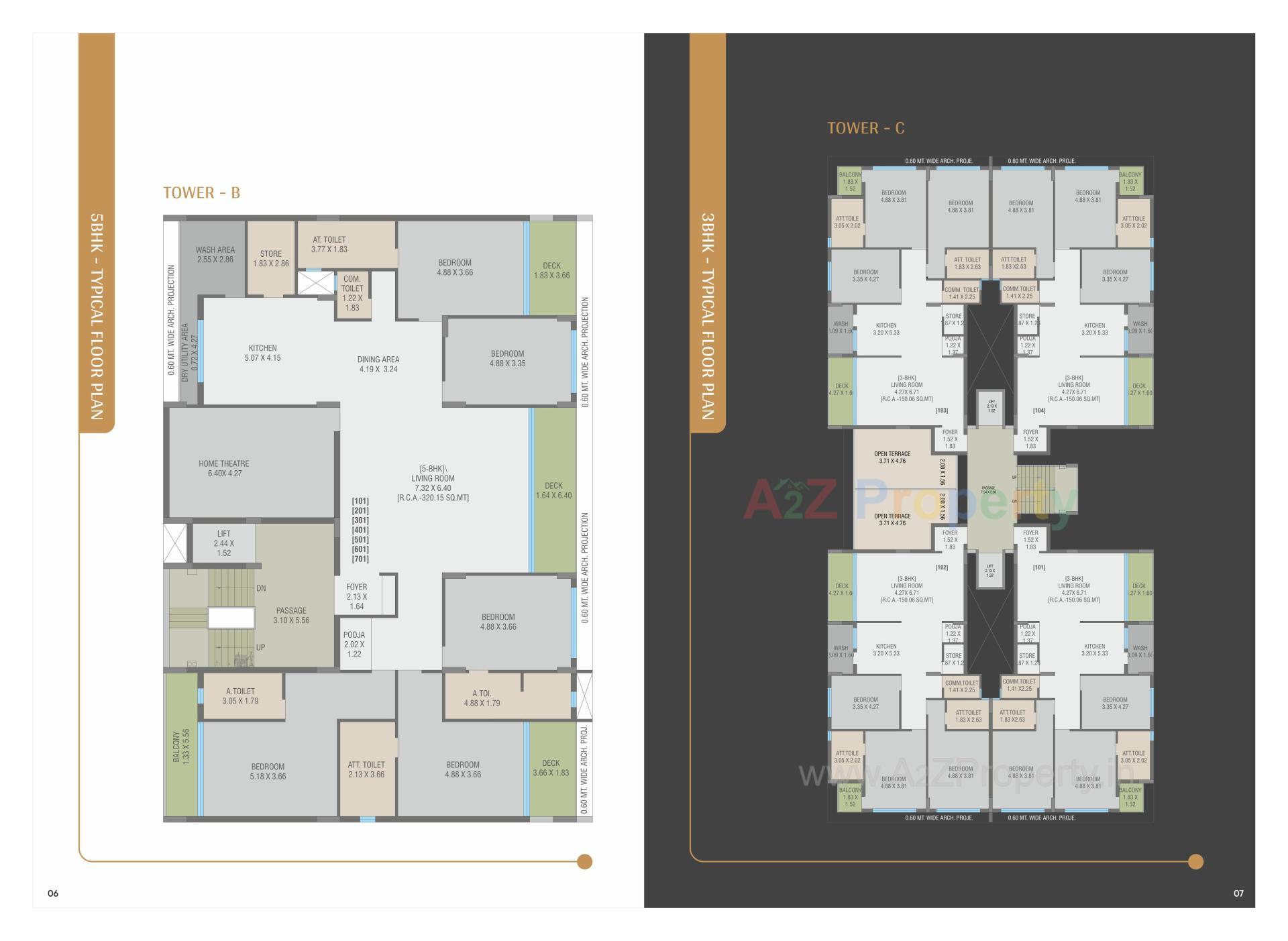 Layout of real estate project Flower Heights located at Kosamdi, Bharuch, Gujarat