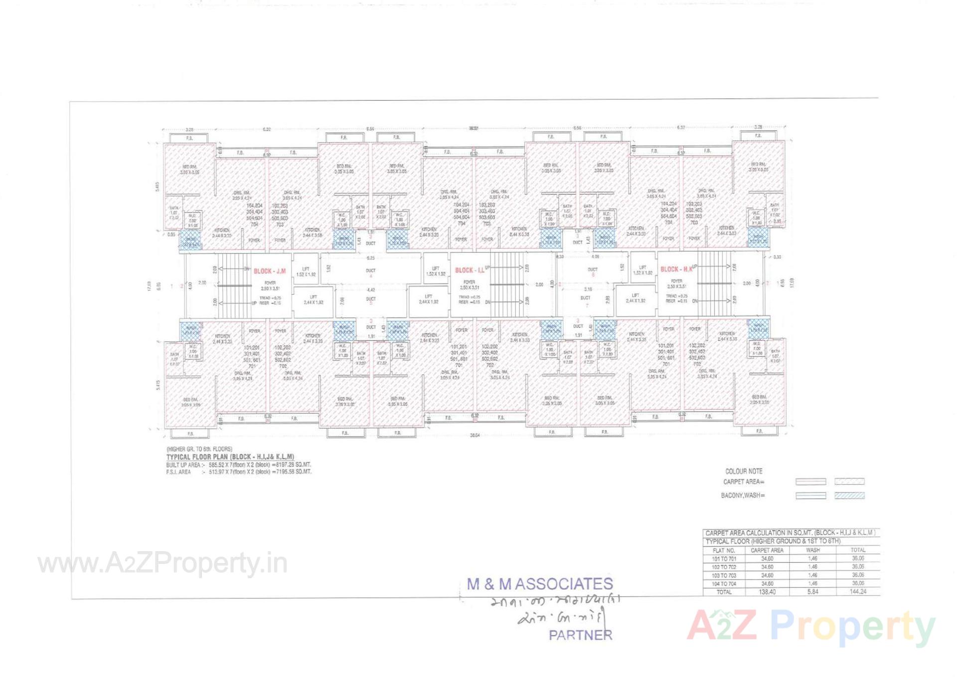 Layout of real estate project Ganesh Nandan located at Zadeshwar, Bharuch, Gujarat