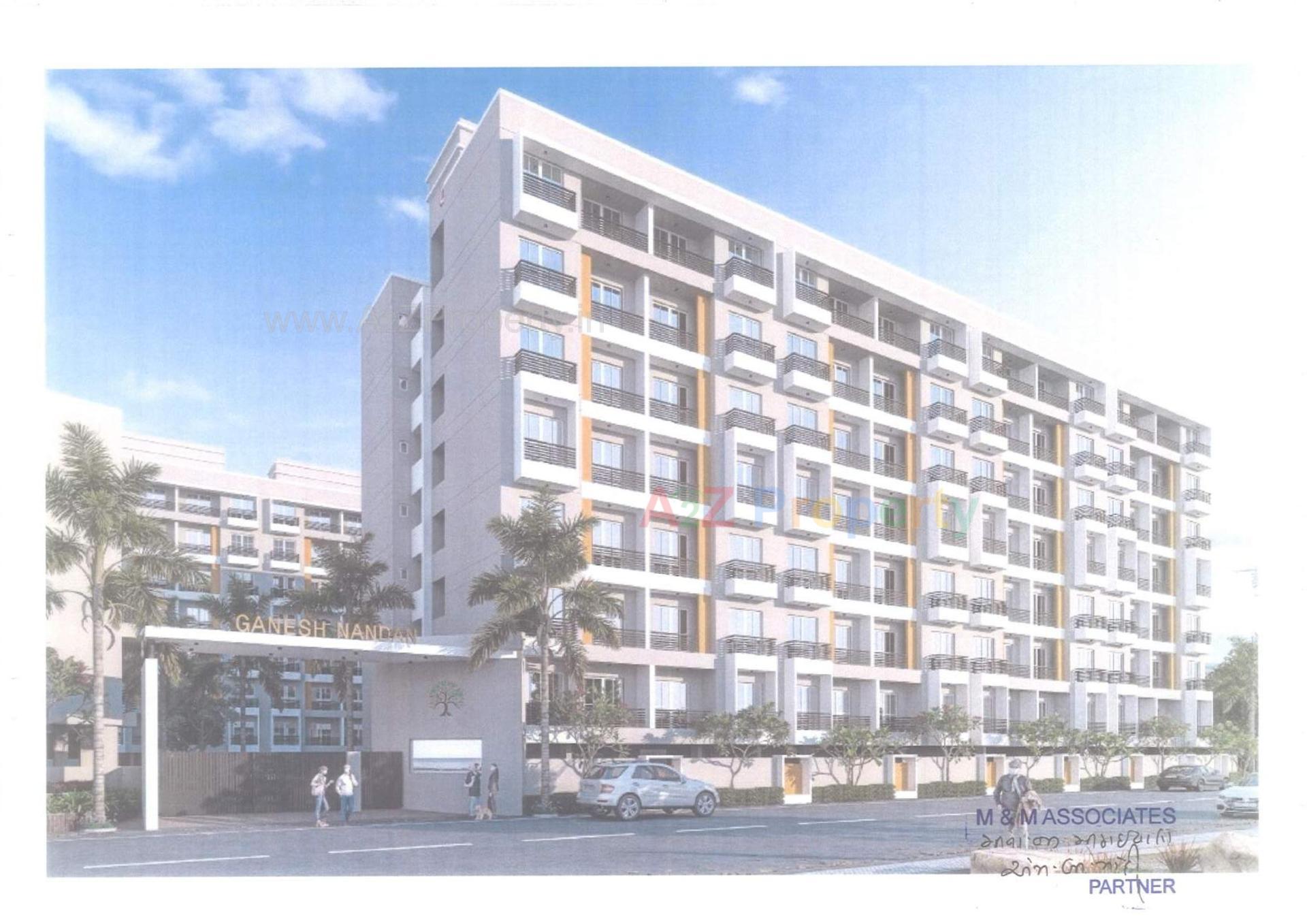 3D Elevation of real estate project Ganesh Nandan located at Zadeshwar, Bharuch, Gujarat