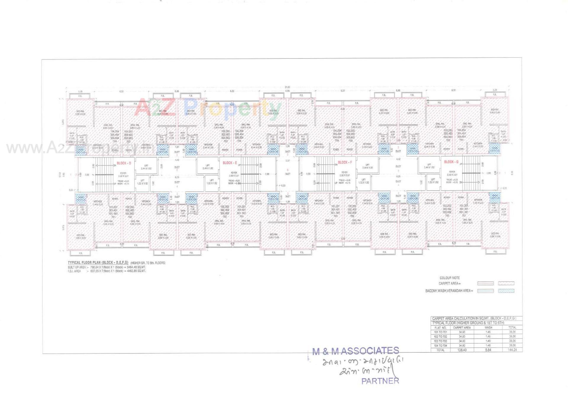 Layout of real estate project Ganesh Nandan located at Zadeshwar, Bharuch, Gujarat