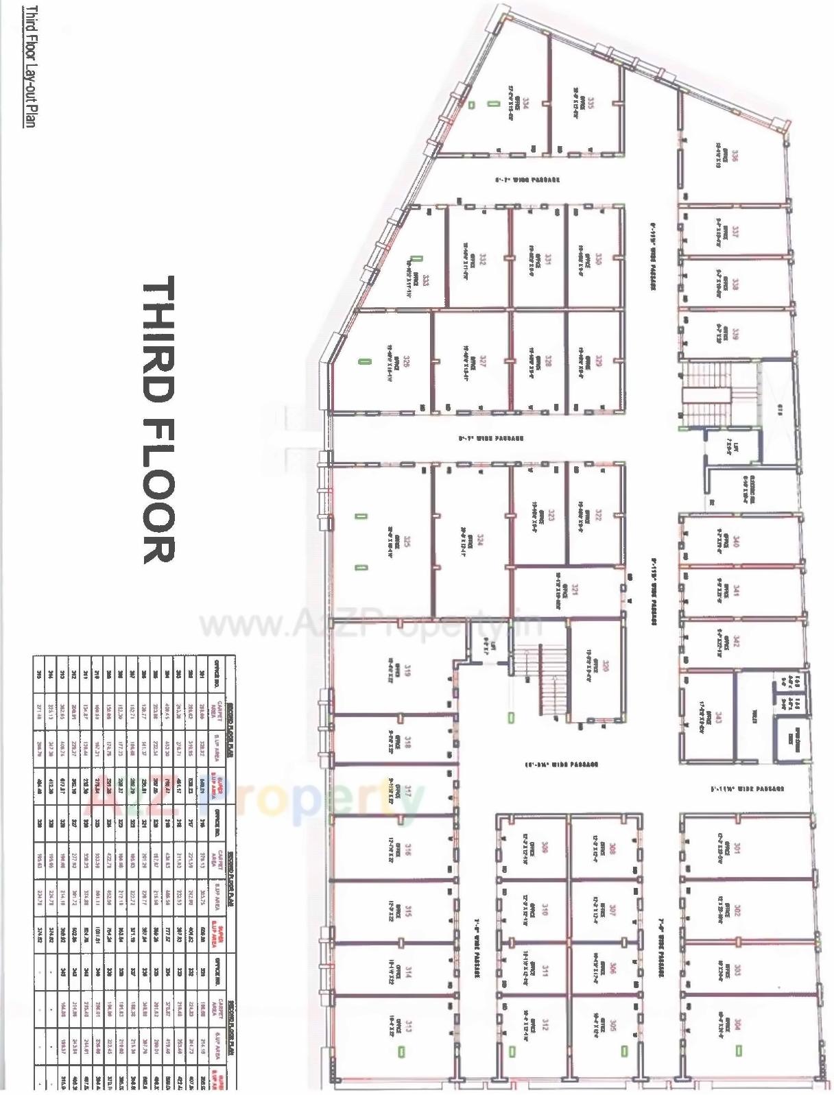 Layout of real estate project Golden Business Point located at Dahej, Bharuch, Gujarat