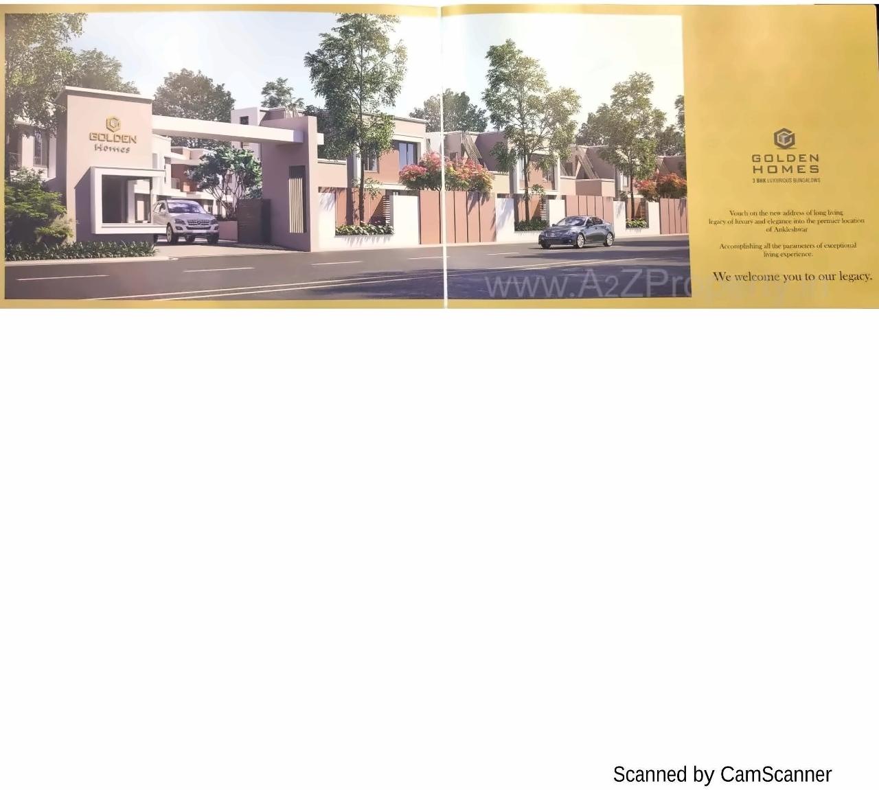 3D Elevation of real estate project Golden Homes located at Bharuch, Bharuch, Gujarat