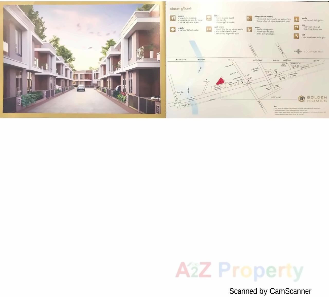 Layout of real estate project Golden Homes located at Bharuch, Bharuch, Gujarat