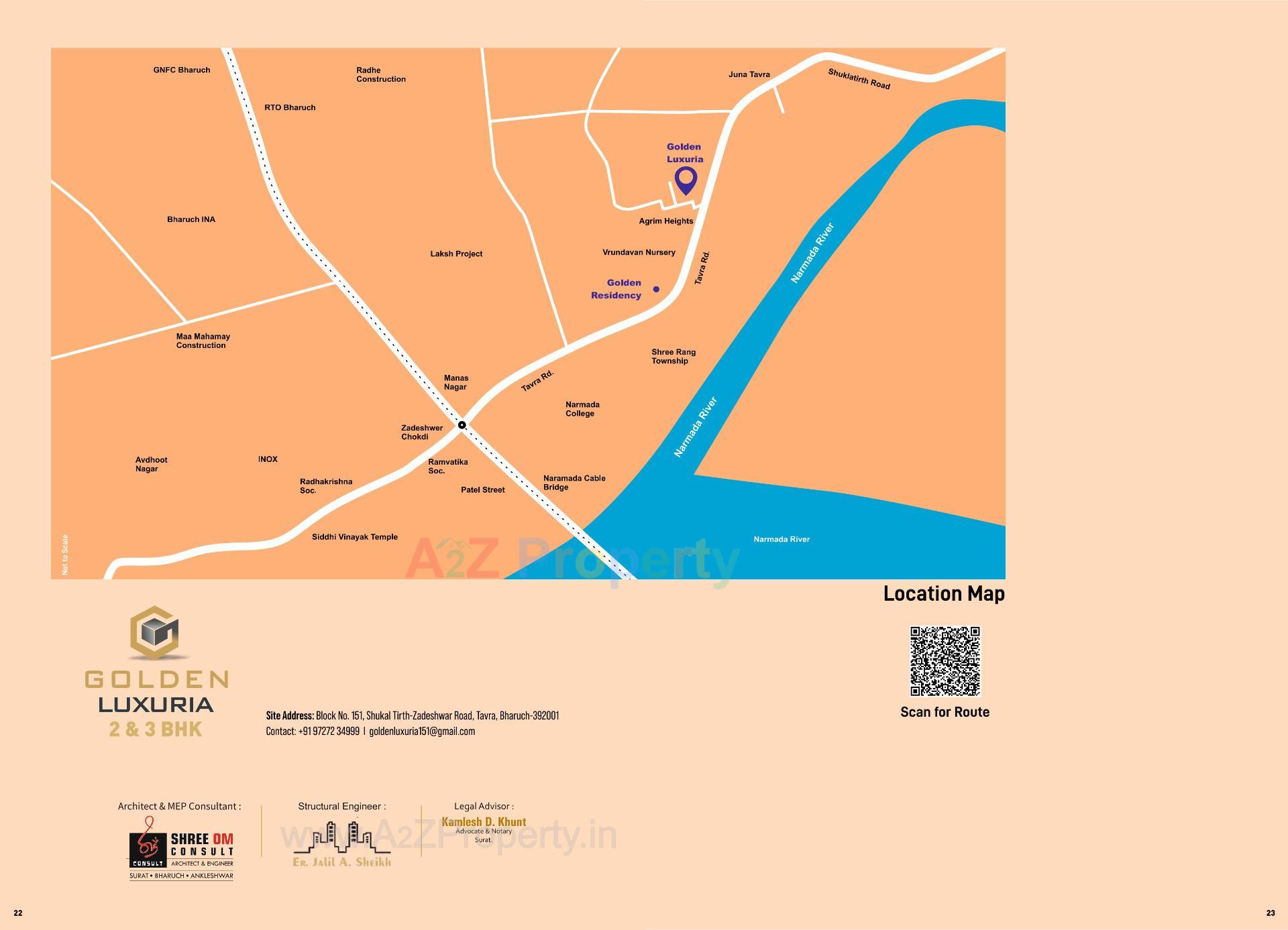  of real estate project Golden Luxuria located at Tavra, Bharuch, Gujarat