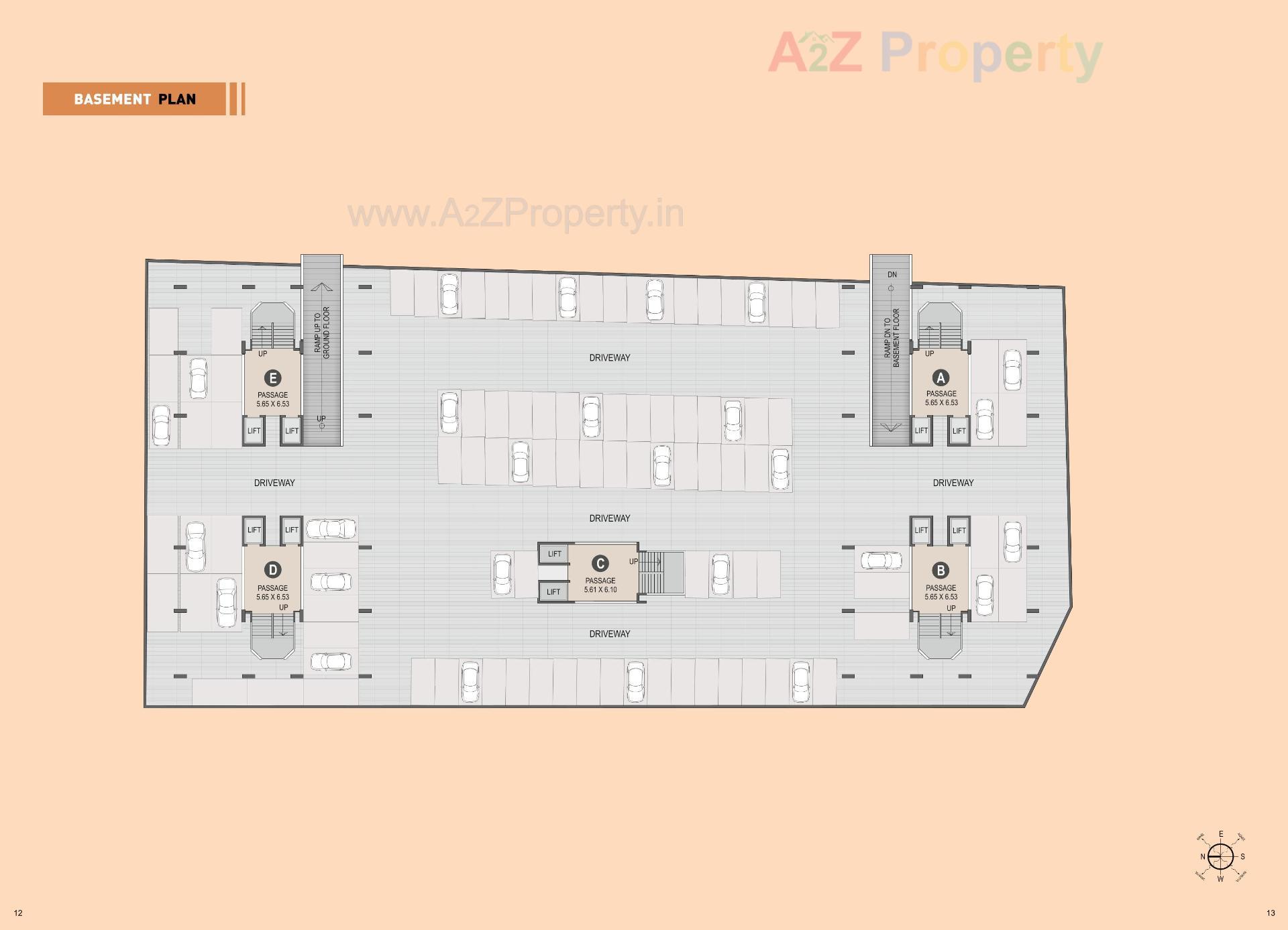 Layout of real estate project Golden Luxuria located at Tavra, Bharuch, Gujarat