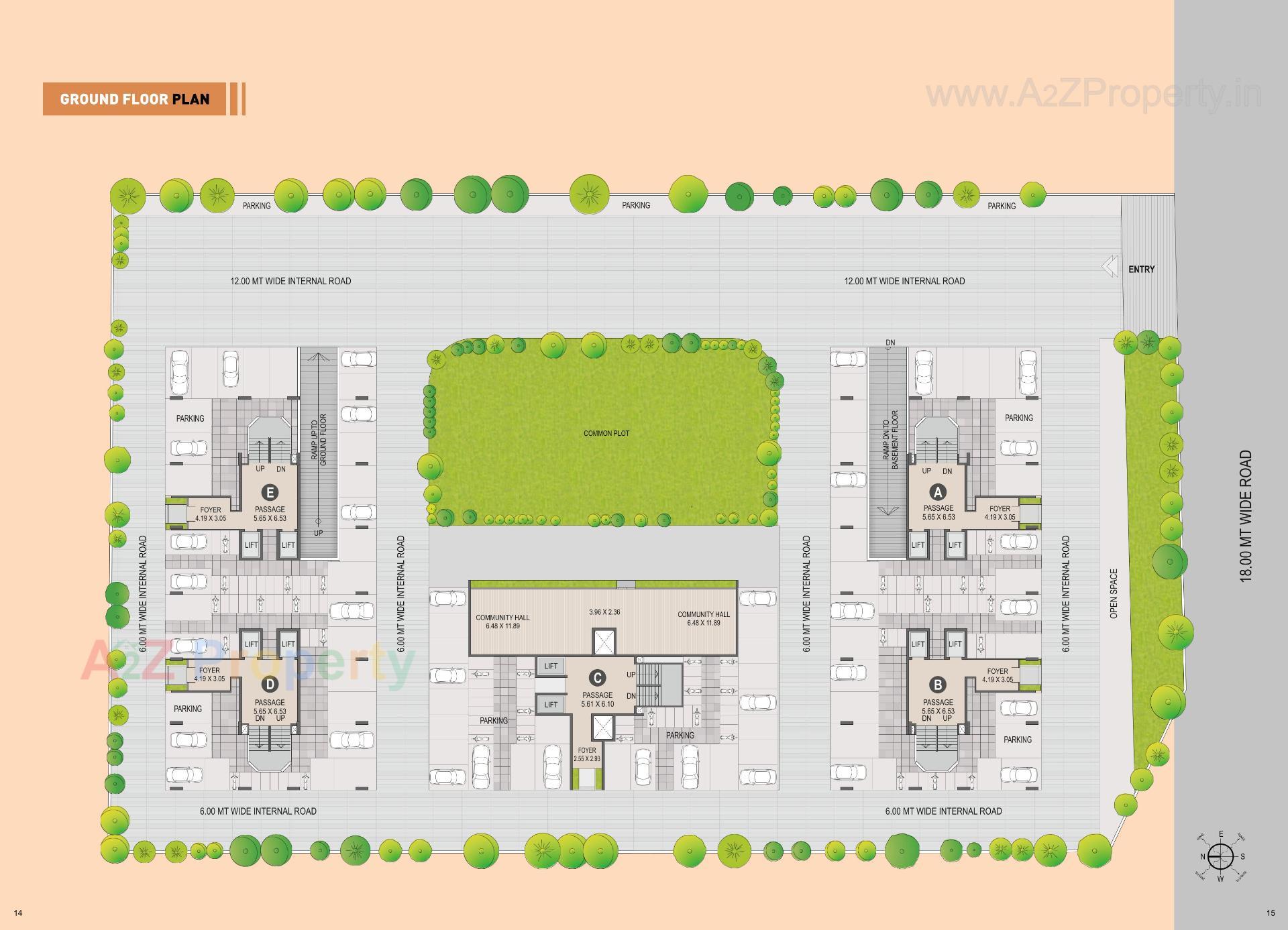Layout of real estate project Golden Luxuria located at Tavra, Bharuch, Gujarat