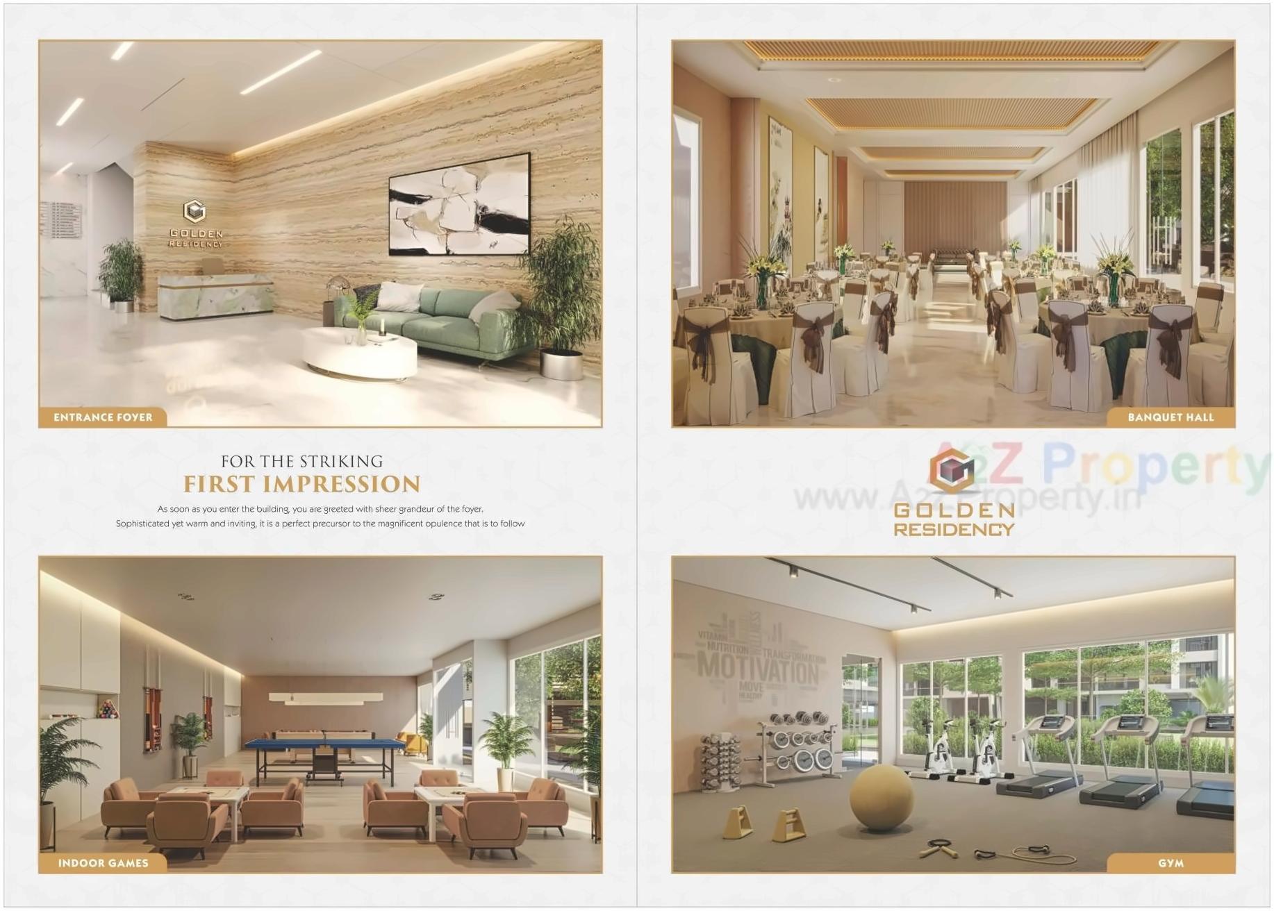 3D Elevation of real estate project Golden Residency located at Bharuch, Bharuch, Gujarat