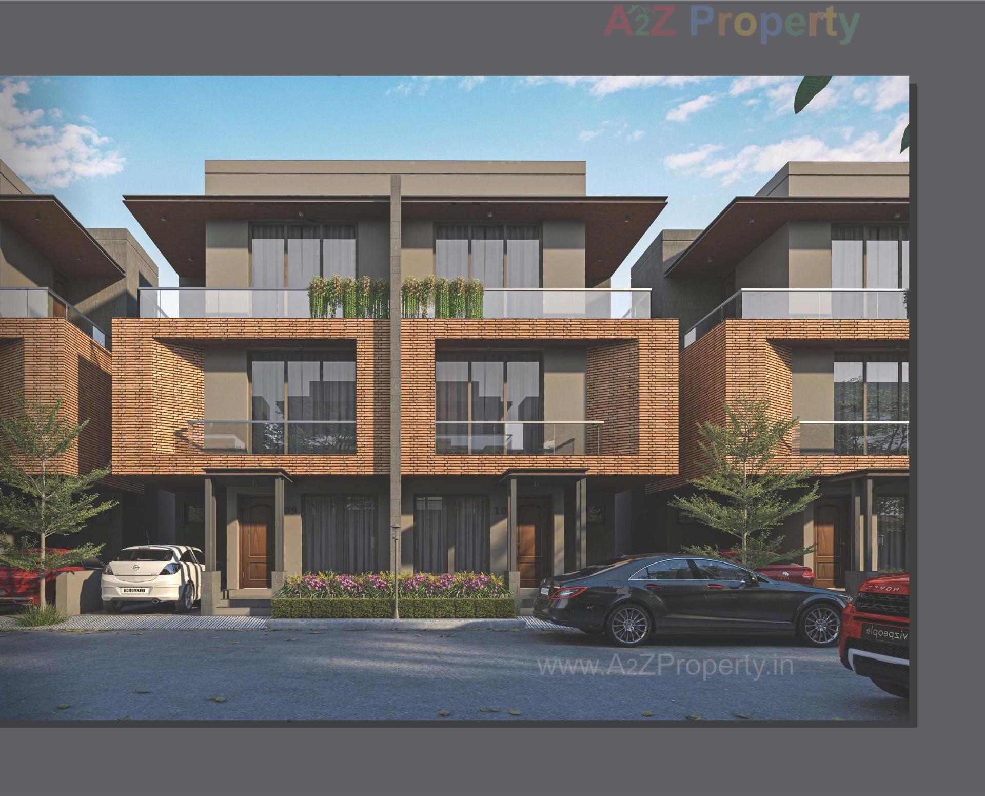 3D Elevation of real estate project Golden Square  Villa located at Surwadi, Bharuch, Gujarat