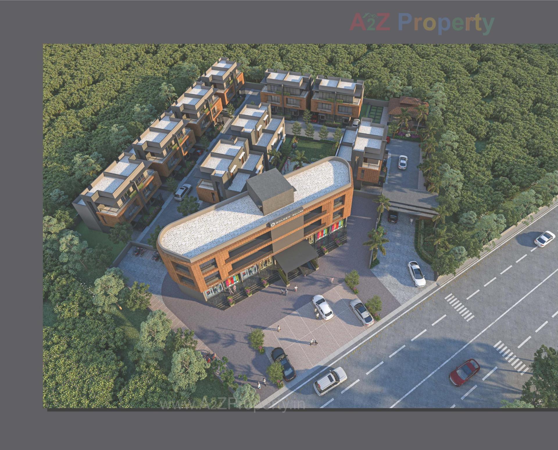 3D Elevation of real estate project Golden Square  Villa located at Surwadi, Bharuch, Gujarat