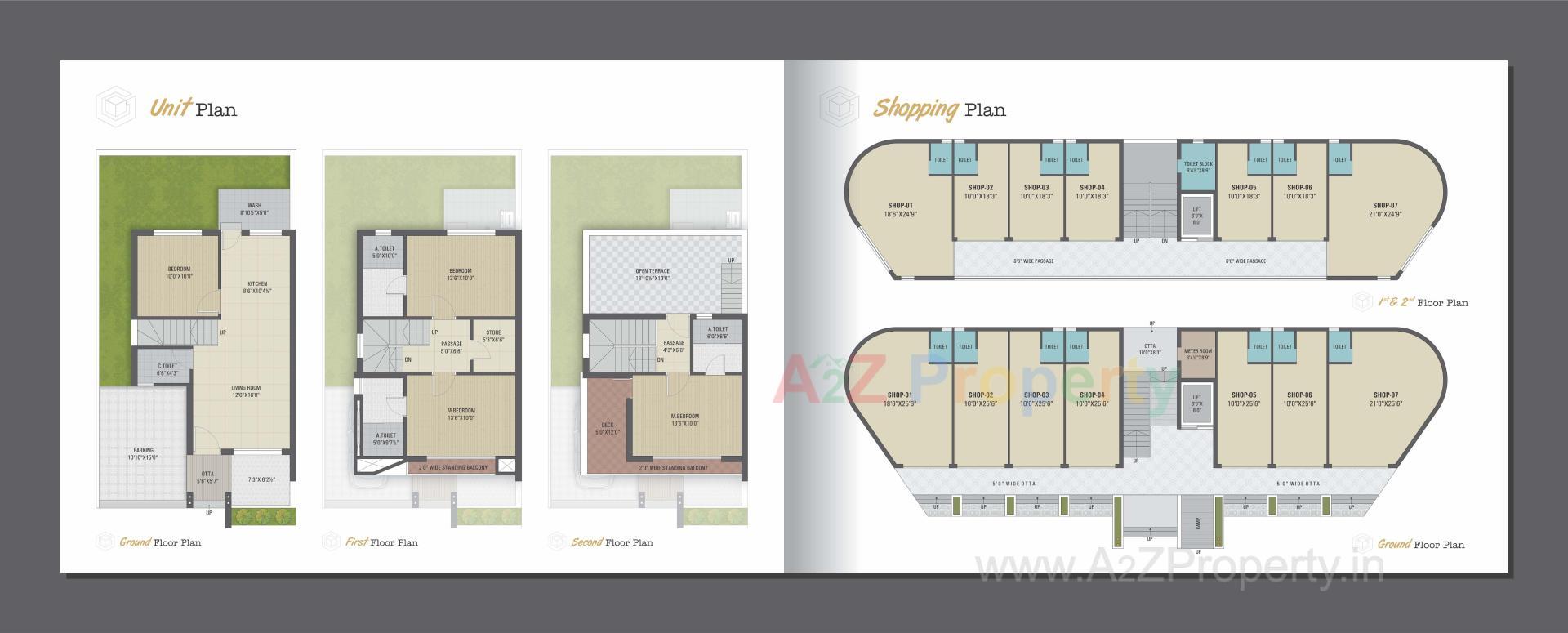 Layout of real estate project Golden Square  Villa located at Surwadi, Bharuch, Gujarat