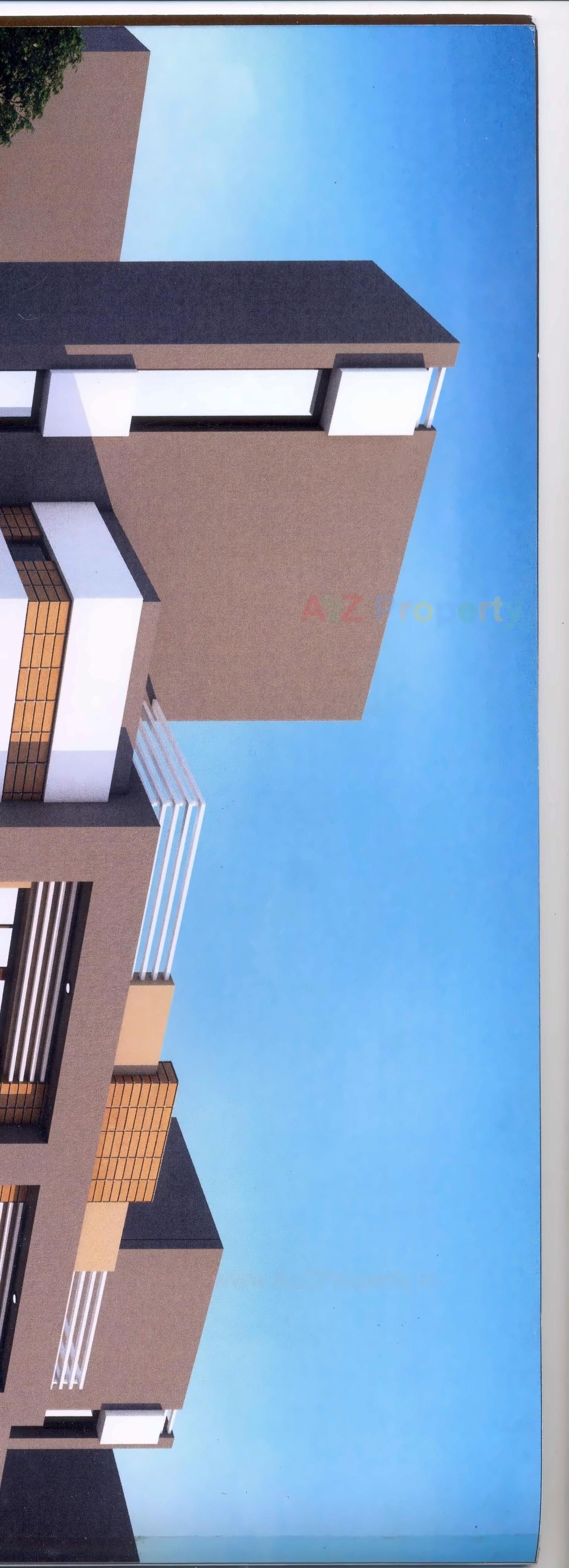 3D Elevation of real estate project Harsh Residency located at Nandelav, Bharuch, Gujarat