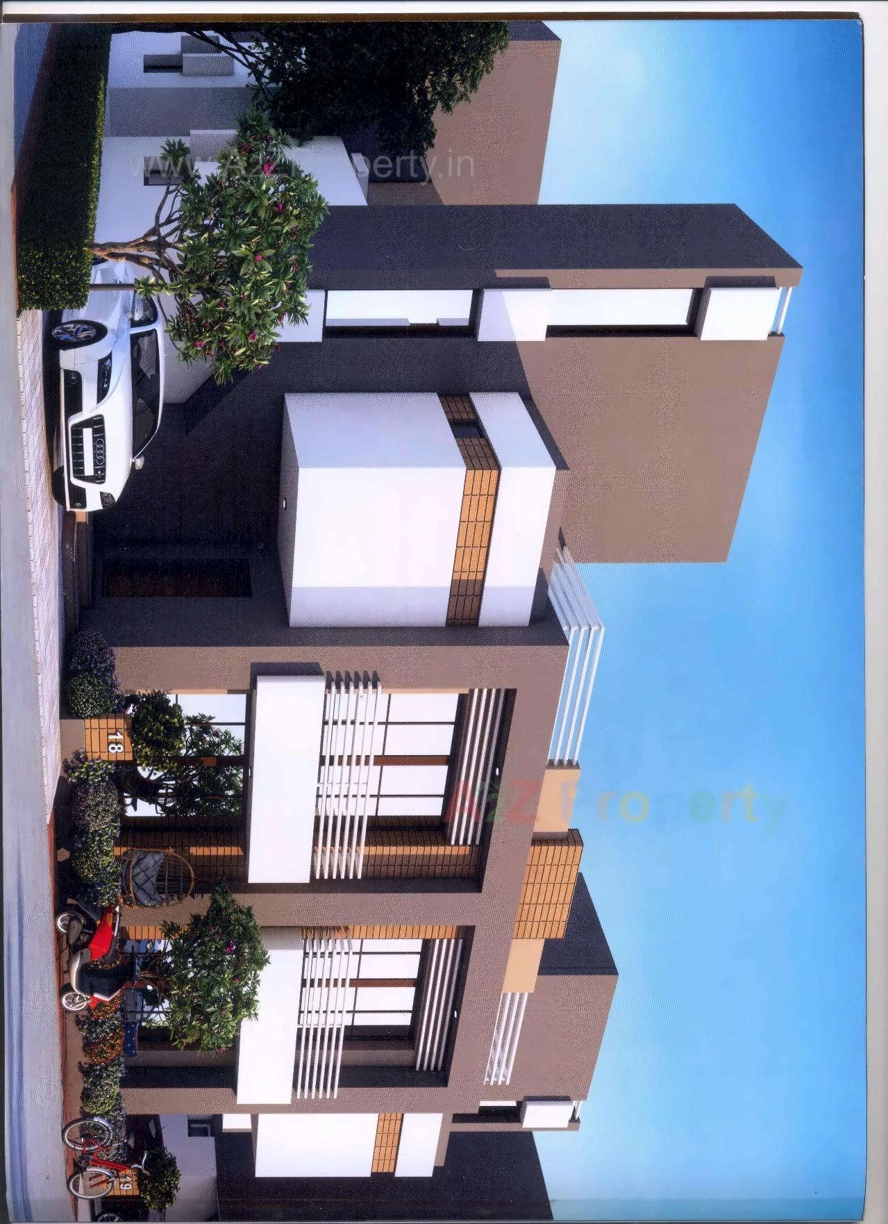 3D Elevation of real estate project Harsh Residency located at Nandelav, Bharuch, Gujarat