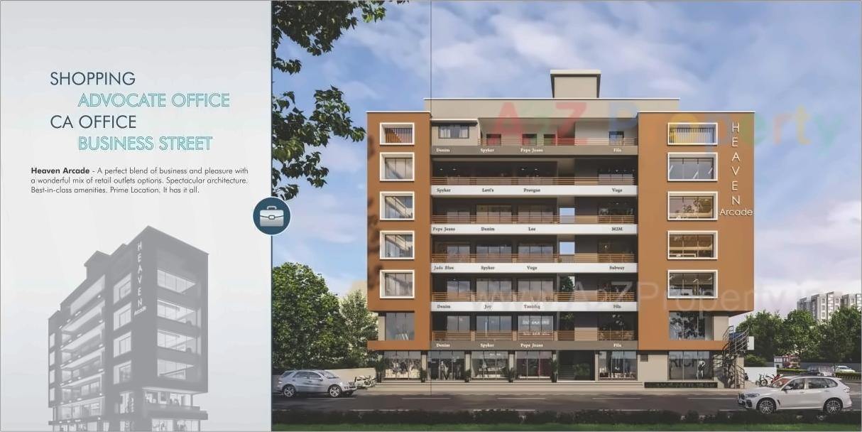 3D Elevation of real estate project Heaven Arcade located at Bharuch, Bharuch, Gujarat