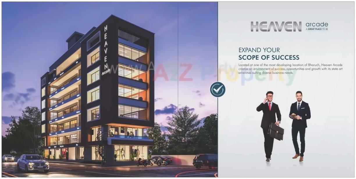 3D Elevation of real estate project Heaven Arcade located at Bharuch, Bharuch, Gujarat