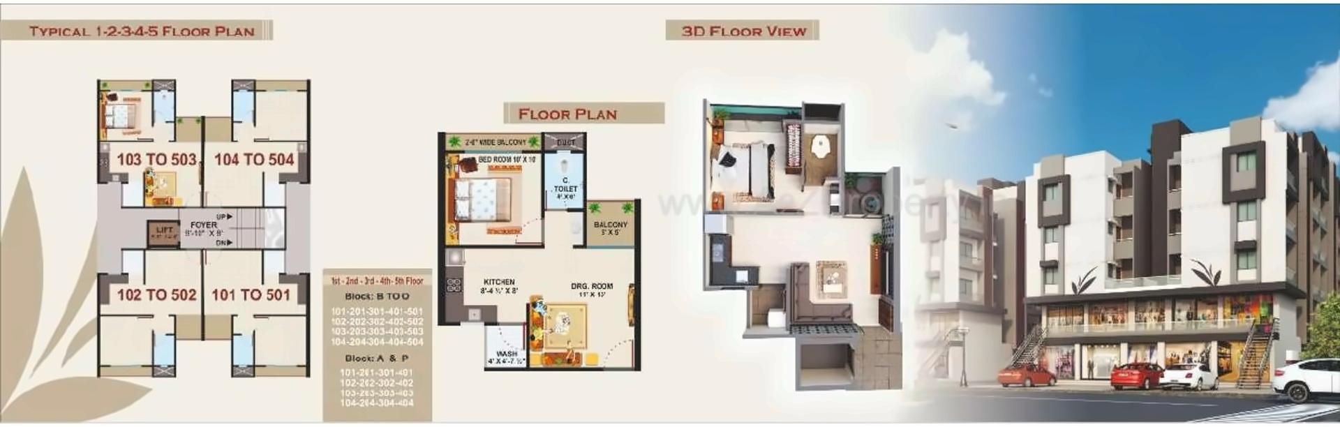 Layout of real estate project Maa Residency located at Rahadpor, Bharuch, Gujarat