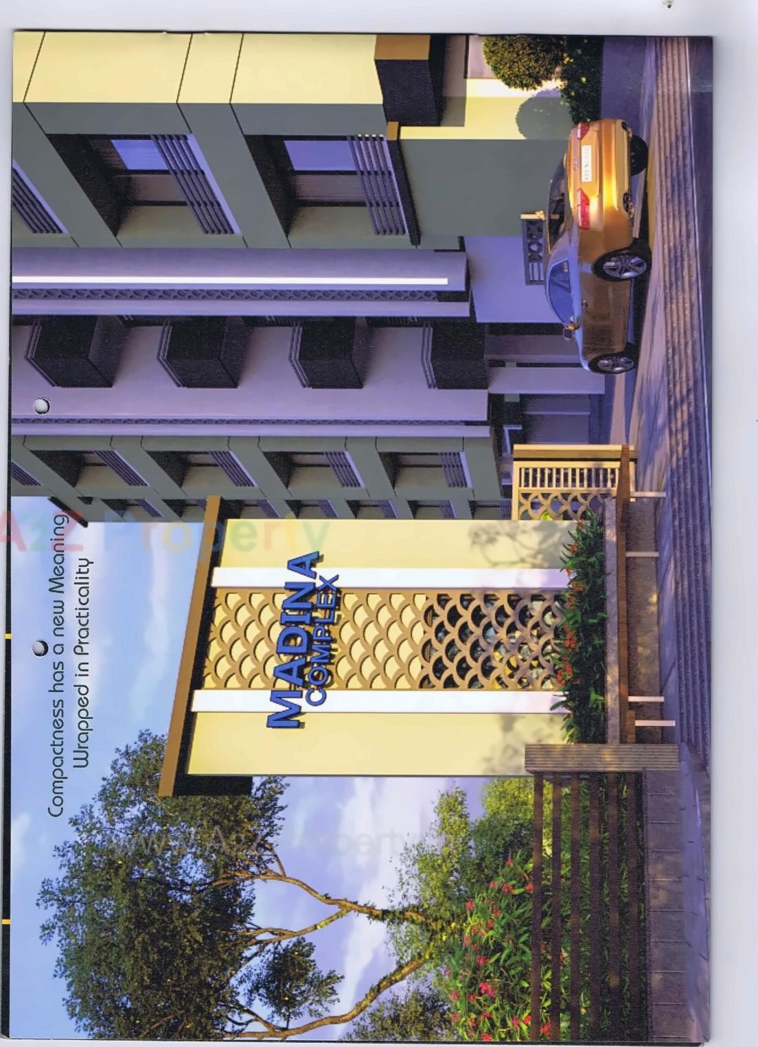 3D Elevation of real estate project Madina Complex located at Bhadkodara, Bharuch, Gujarat