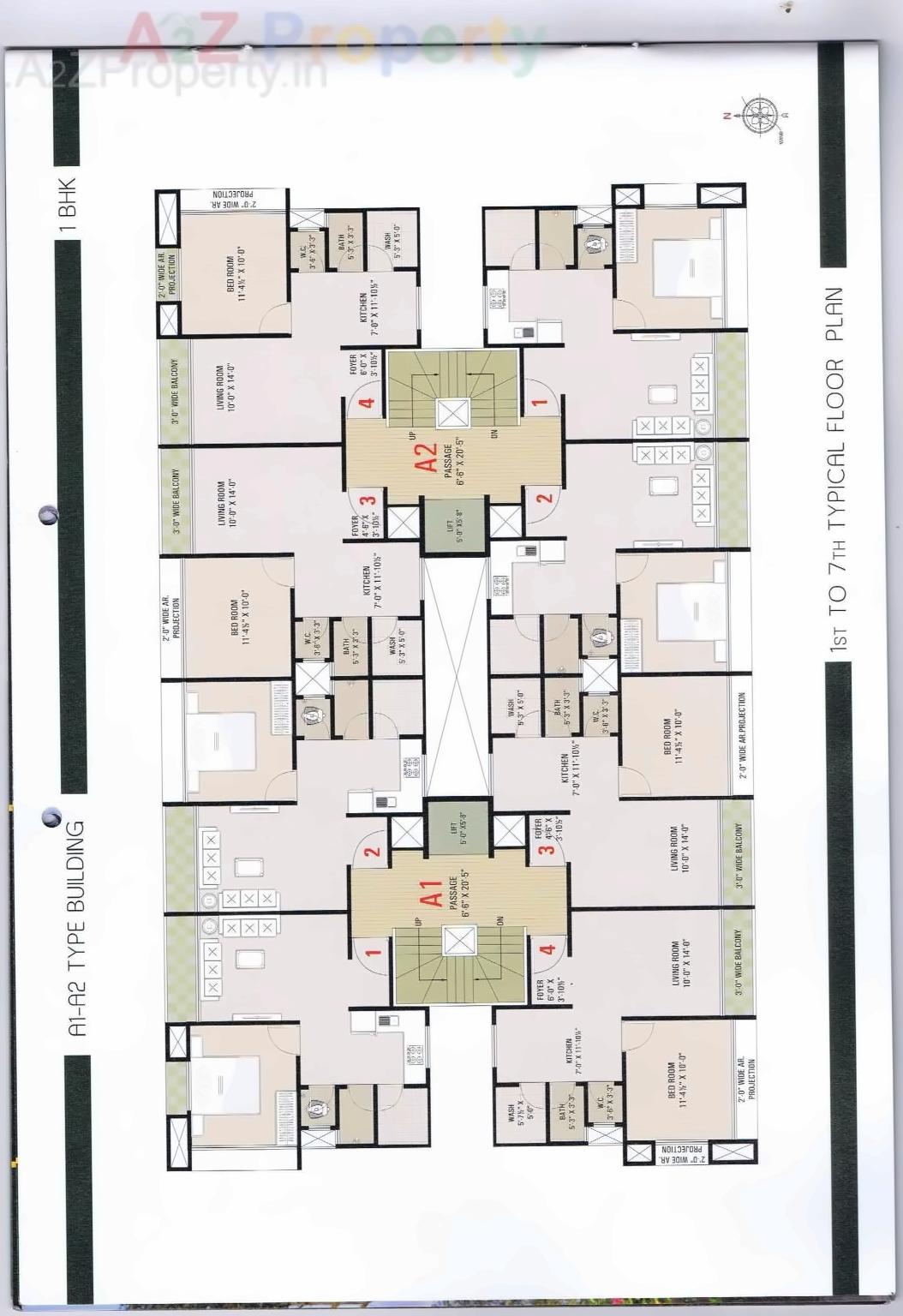 Layout of real estate project Madina Complex located at Bhadkodara, Bharuch, Gujarat