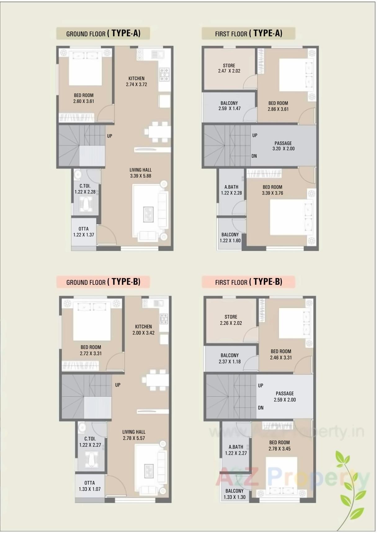 Layout of real estate project Maharshi Villa located at Haldarwa, Bharuch, Gujarat