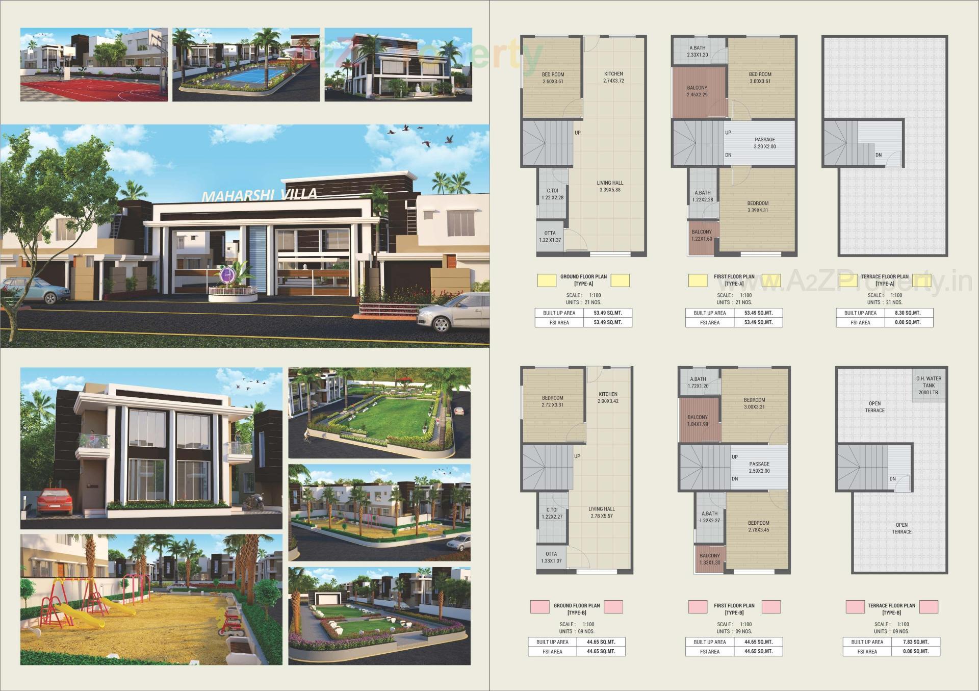 Layout of real estate project Mahershi Villa located at Haldarwa, Bharuch, Gujarat