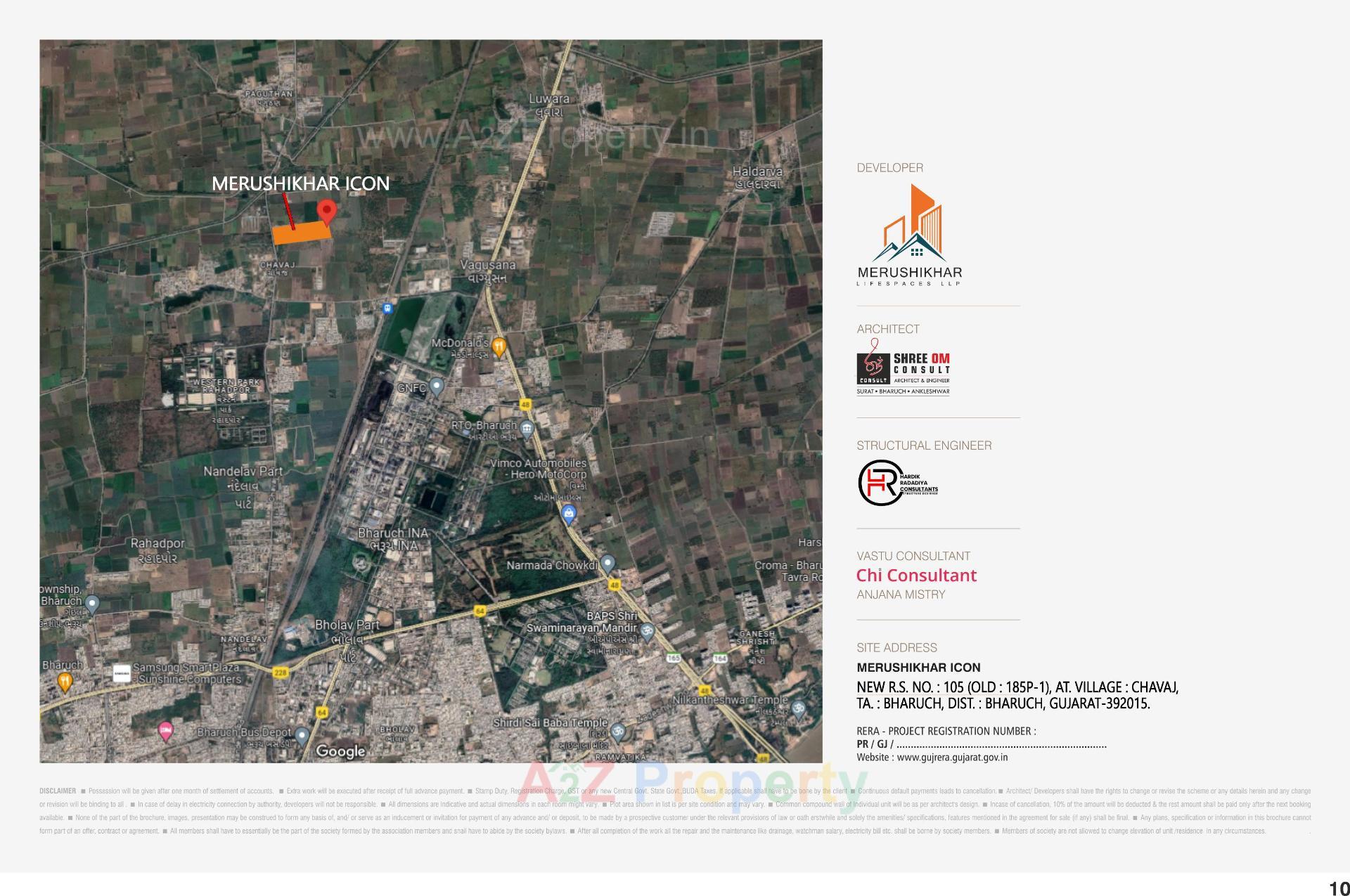  of real estate project Merushikhar Icon located at Chavaj, Bharuch, Gujarat