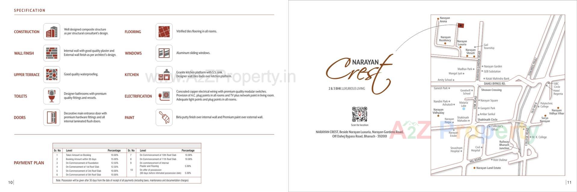  of real estate project Narayan Crest located at Umraj, Bharuch, Gujarat