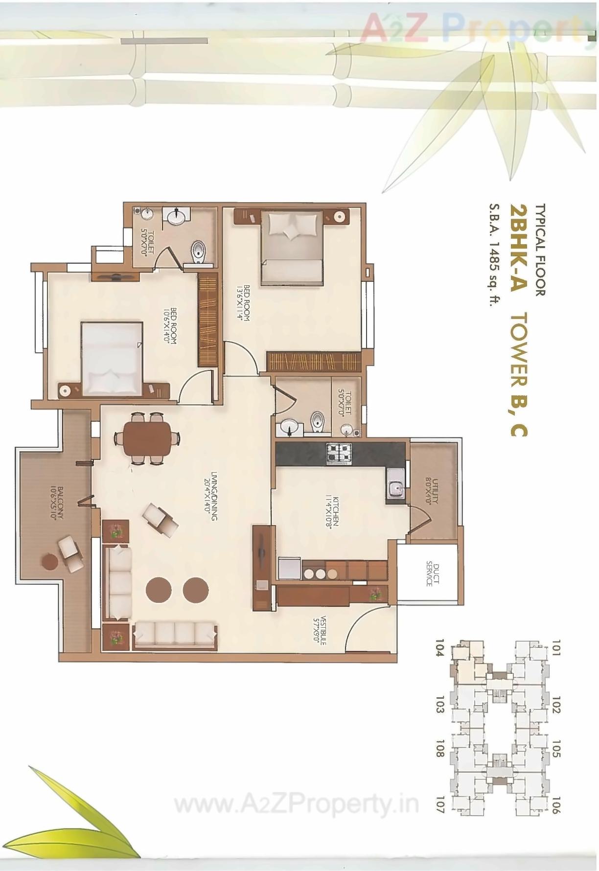 Layout of real estate project Narayan Laxuria located at Umraj, Bharuch, Gujarat