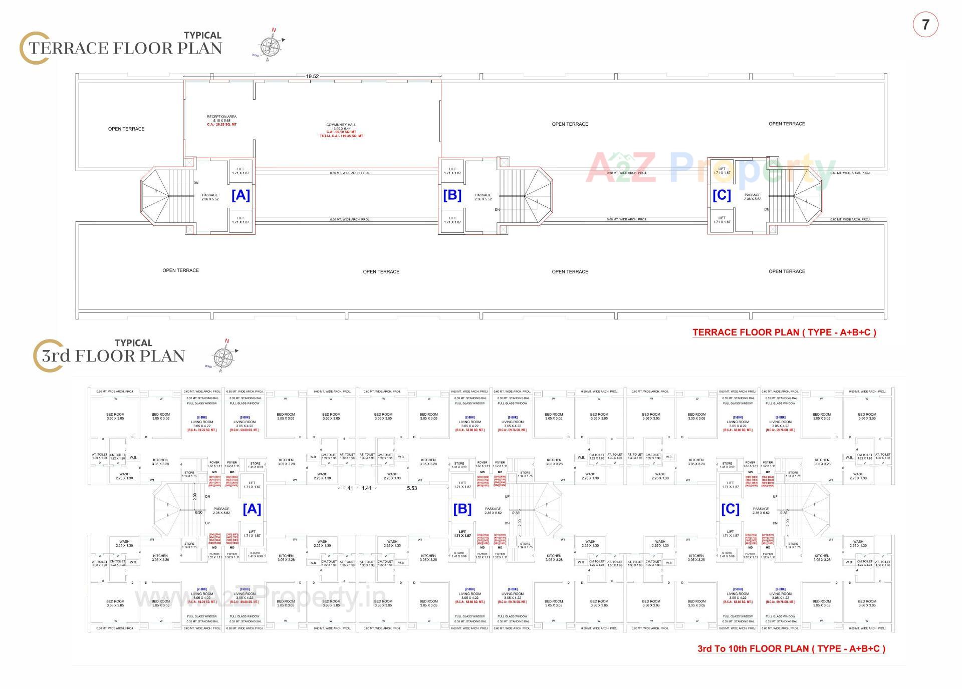 Layout of real estate project Orchid Gold located at Ankleshwar, Bharuch, Gujarat
