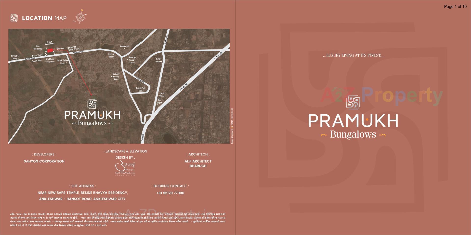  of real estate project Pramukh Bungalows located at Diva, Bharuch, Gujarat