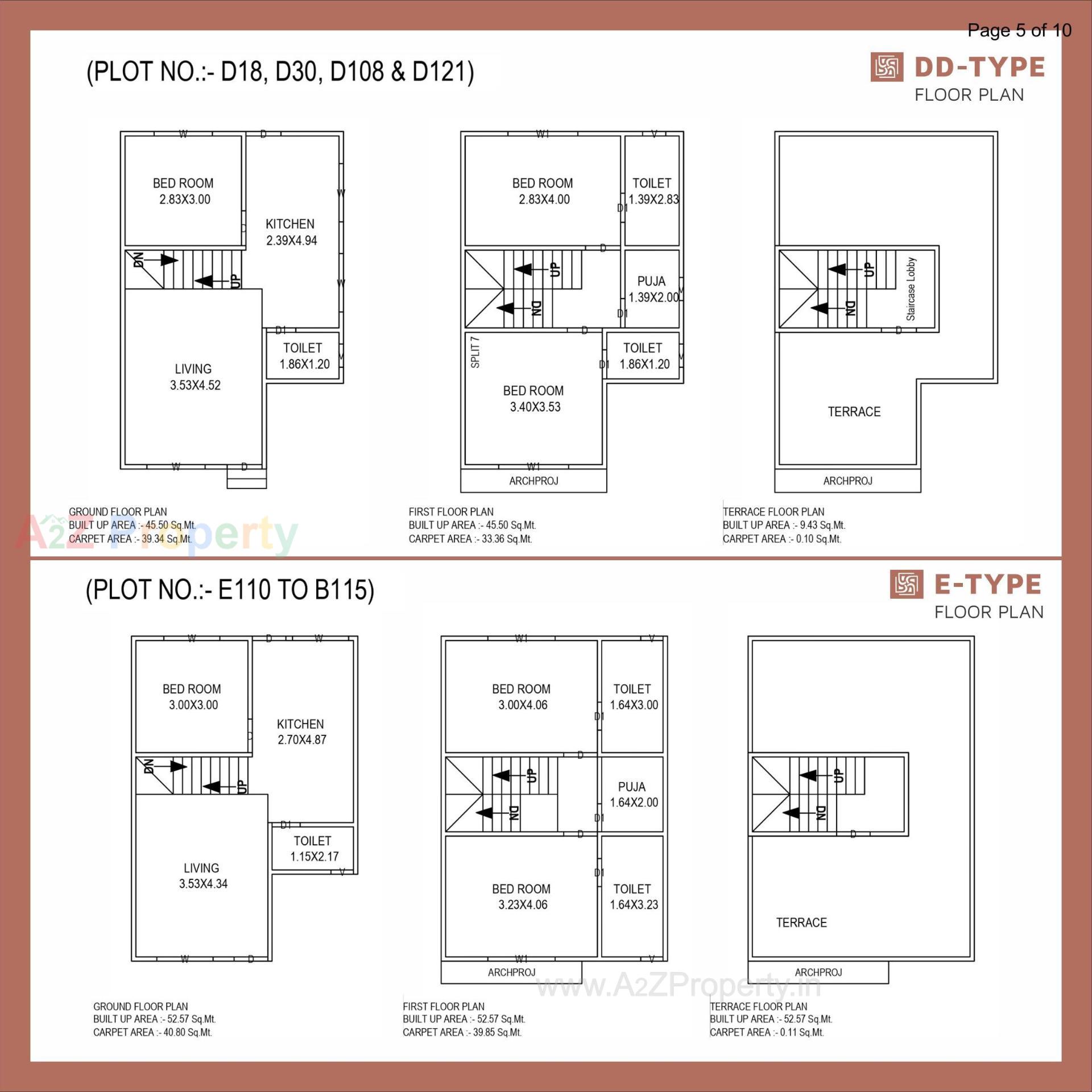 Layout of real estate project Pramukh Bungalows located at Diva, Bharuch, Gujarat