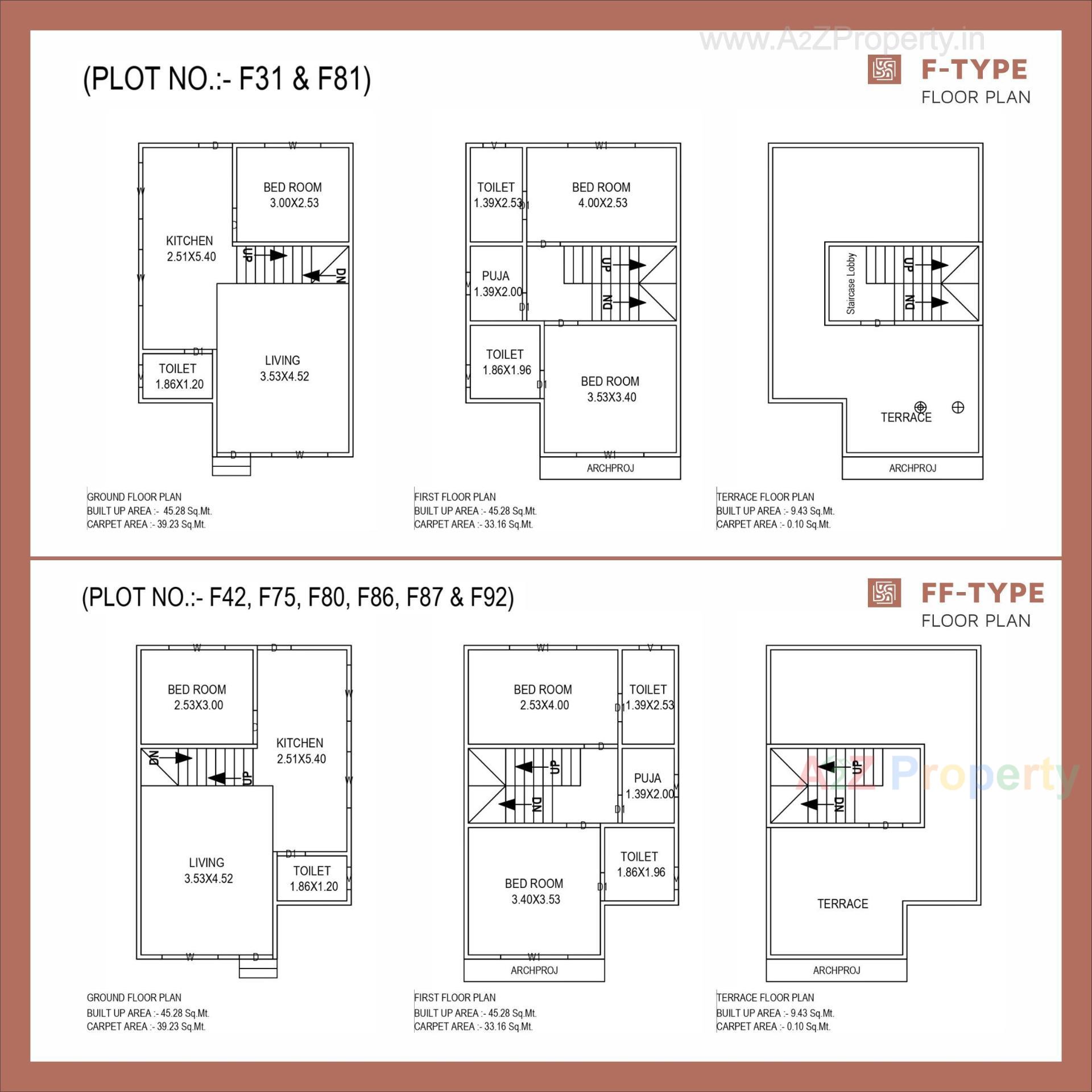 Layout of real estate project Pramukh Bungalows located at Diva, Bharuch, Gujarat