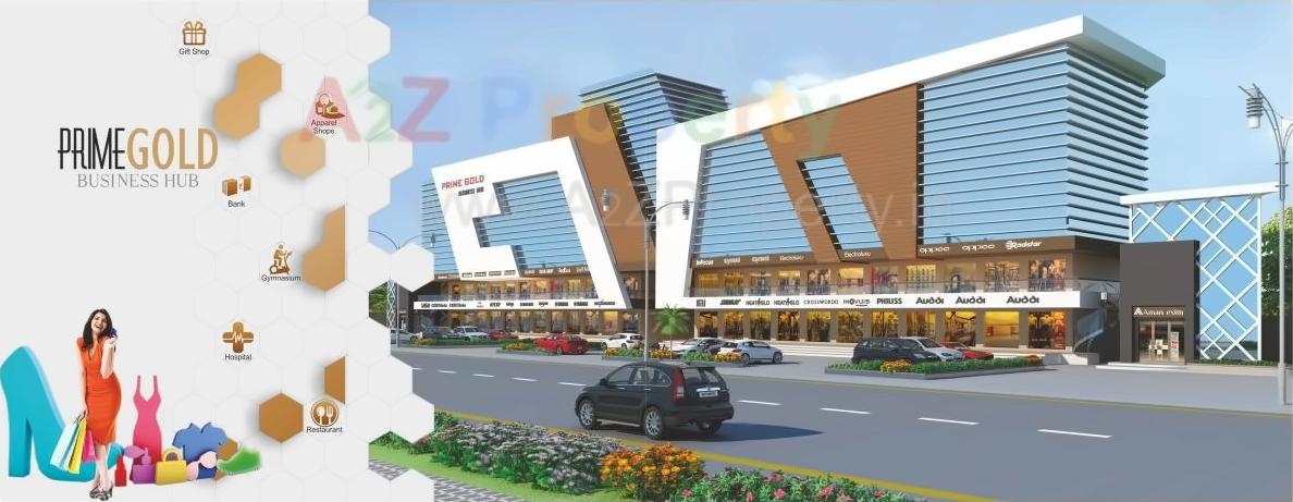 3D Elevation of real estate project Prime Gold located at Vejalpur, Bharuch, Gujarat
