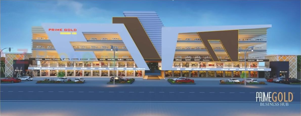 3D Elevation of real estate project Prime Gold located at Vejalpur, Bharuch, Gujarat