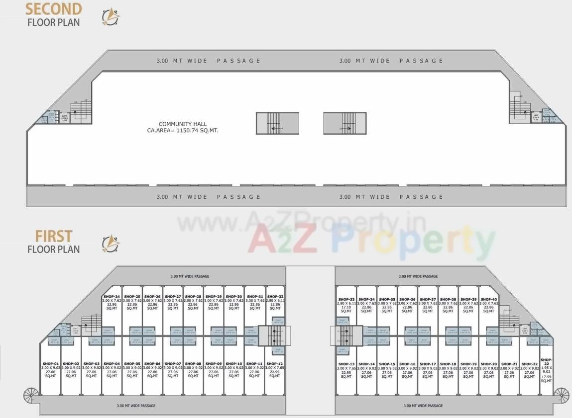 Layout of real estate project Prime Gold located at Vejalpur, Bharuch, Gujarat