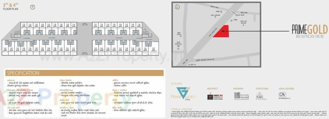  of real estate project Prime Gold located at Vejalpur, Bharuch, Gujarat