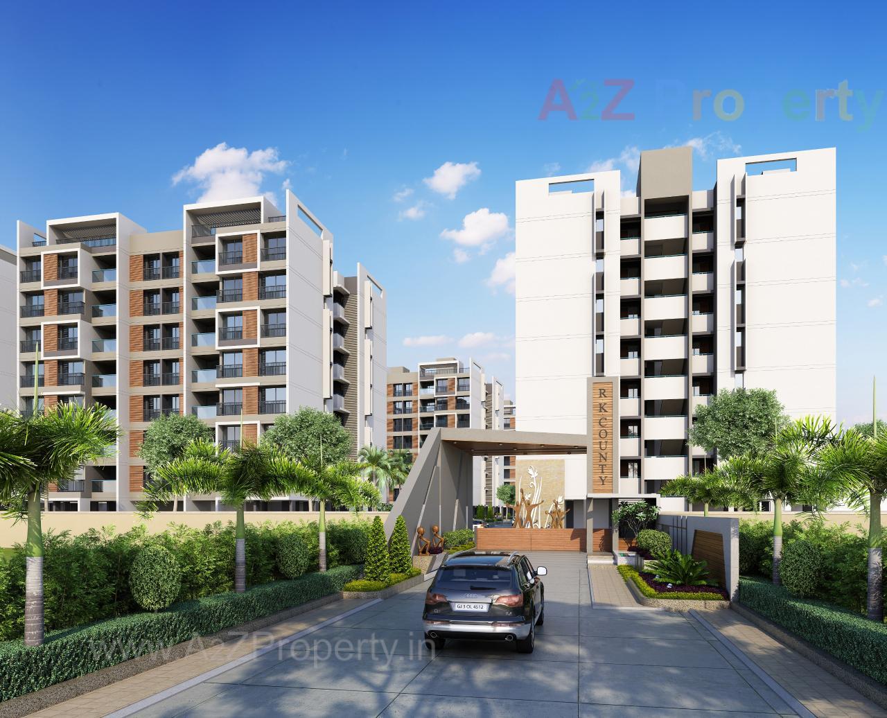 3D Elevation of real estate project R K County located at Jadeshwar, Bharuch, Gujarat