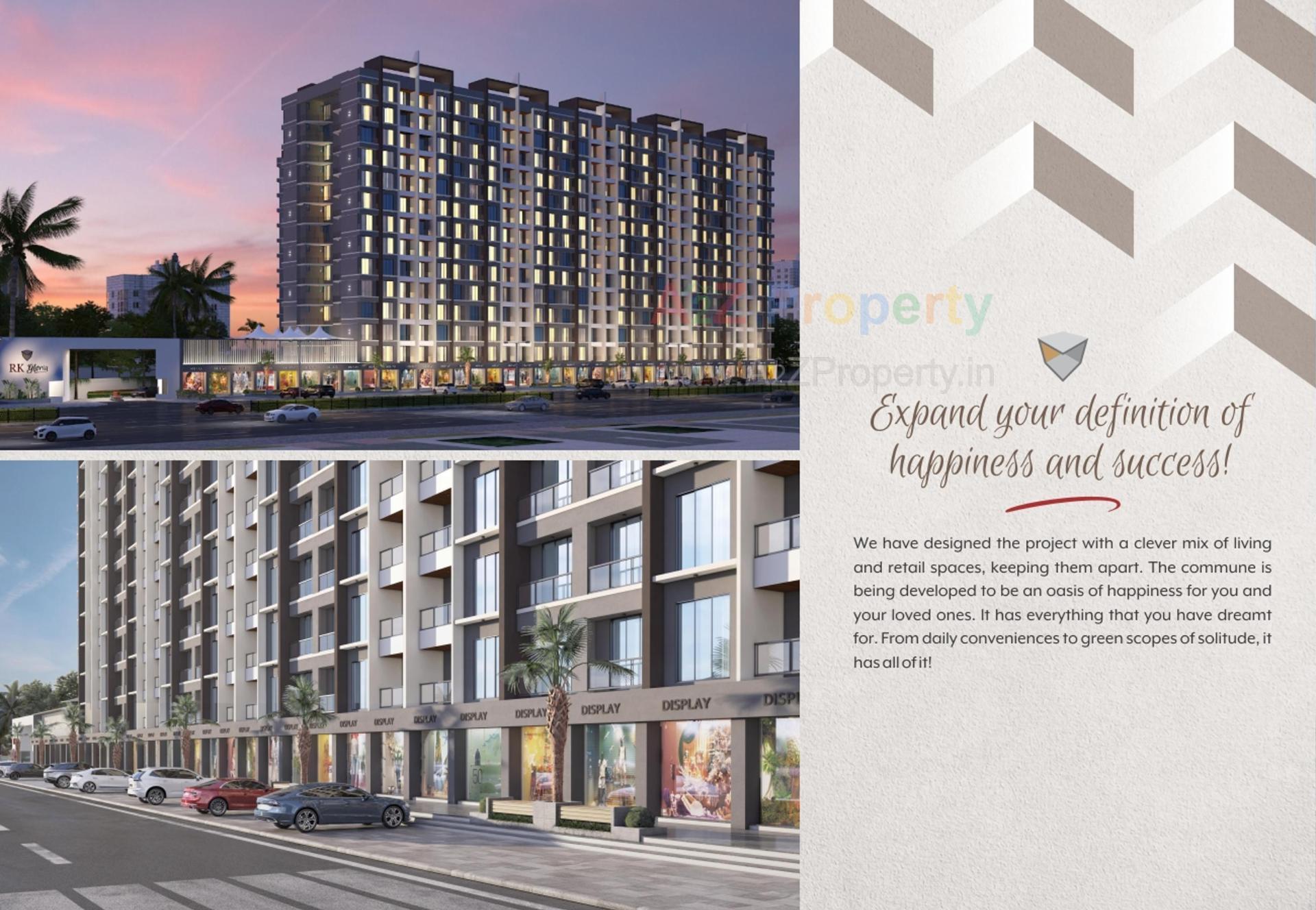 3D Elevation of real estate project R K Gloria located at Tavra, Bharuch, Gujarat