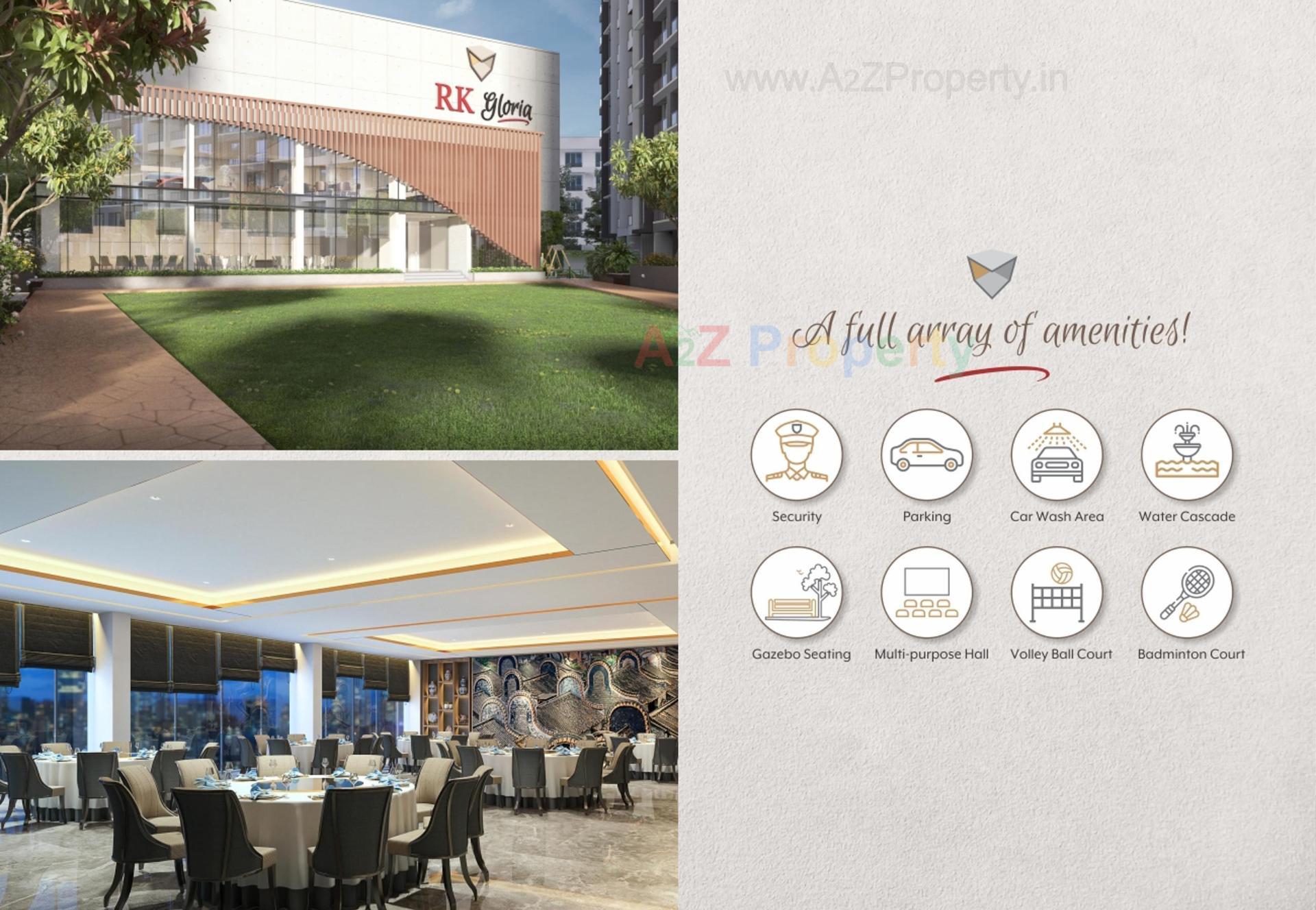 3D Elevation of real estate project R K Gloria located at Tavra, Bharuch, Gujarat