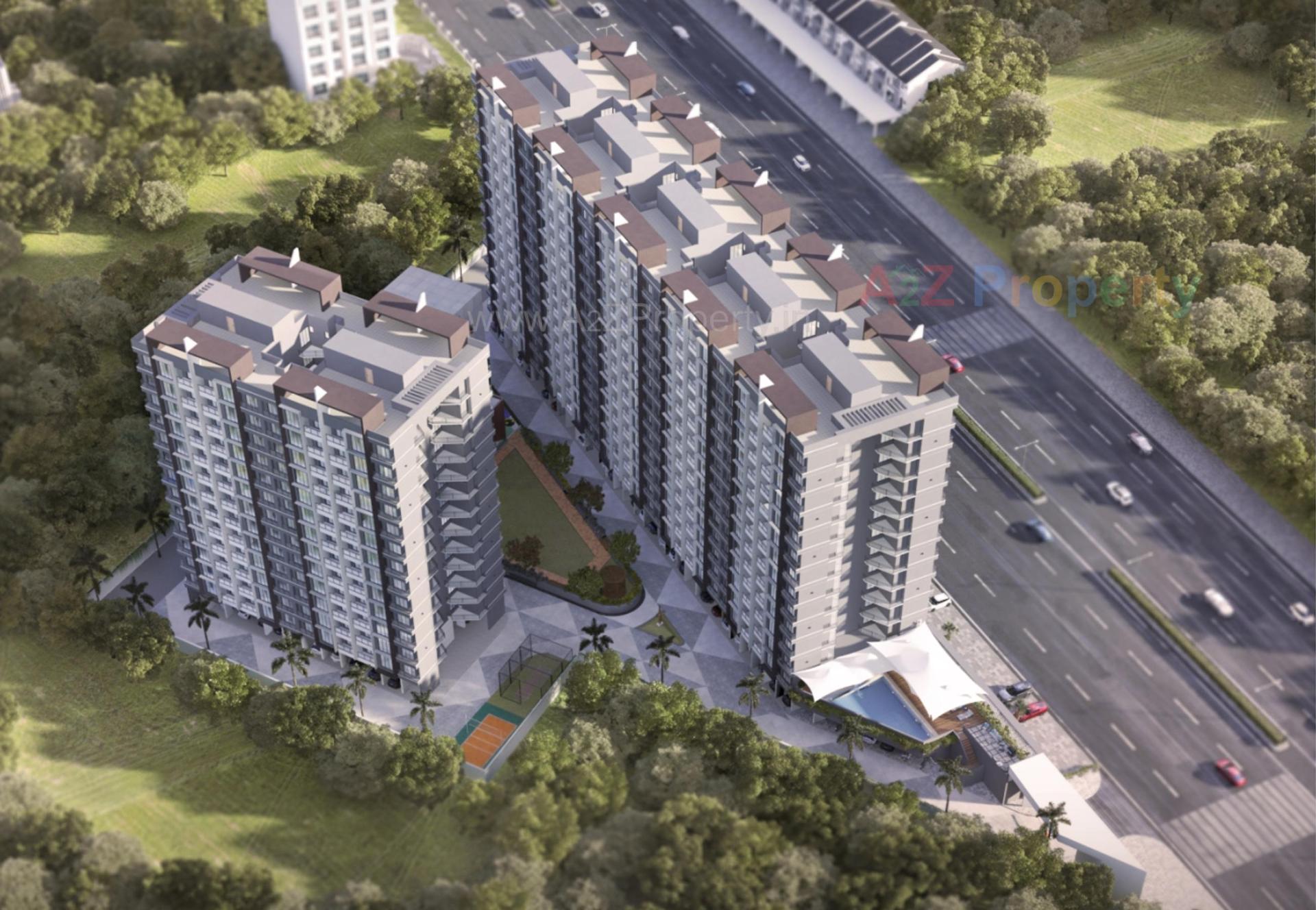 3D Elevation of real estate project R K Gloria located at Tavra, Bharuch, Gujarat