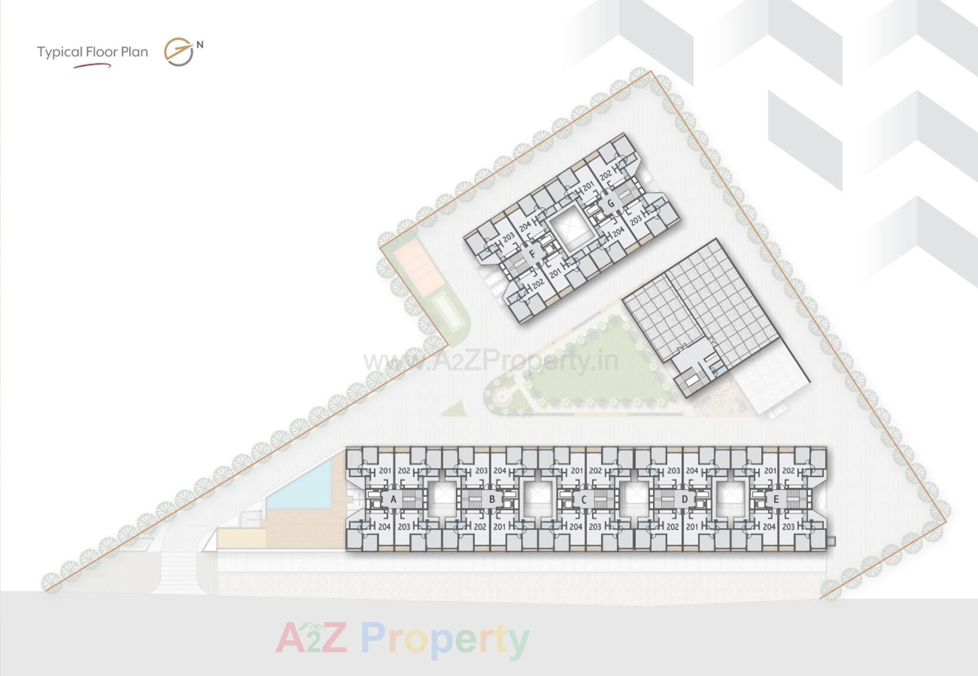 Layout of real estate project R K Gloria located at Tavra, Bharuch, Gujarat