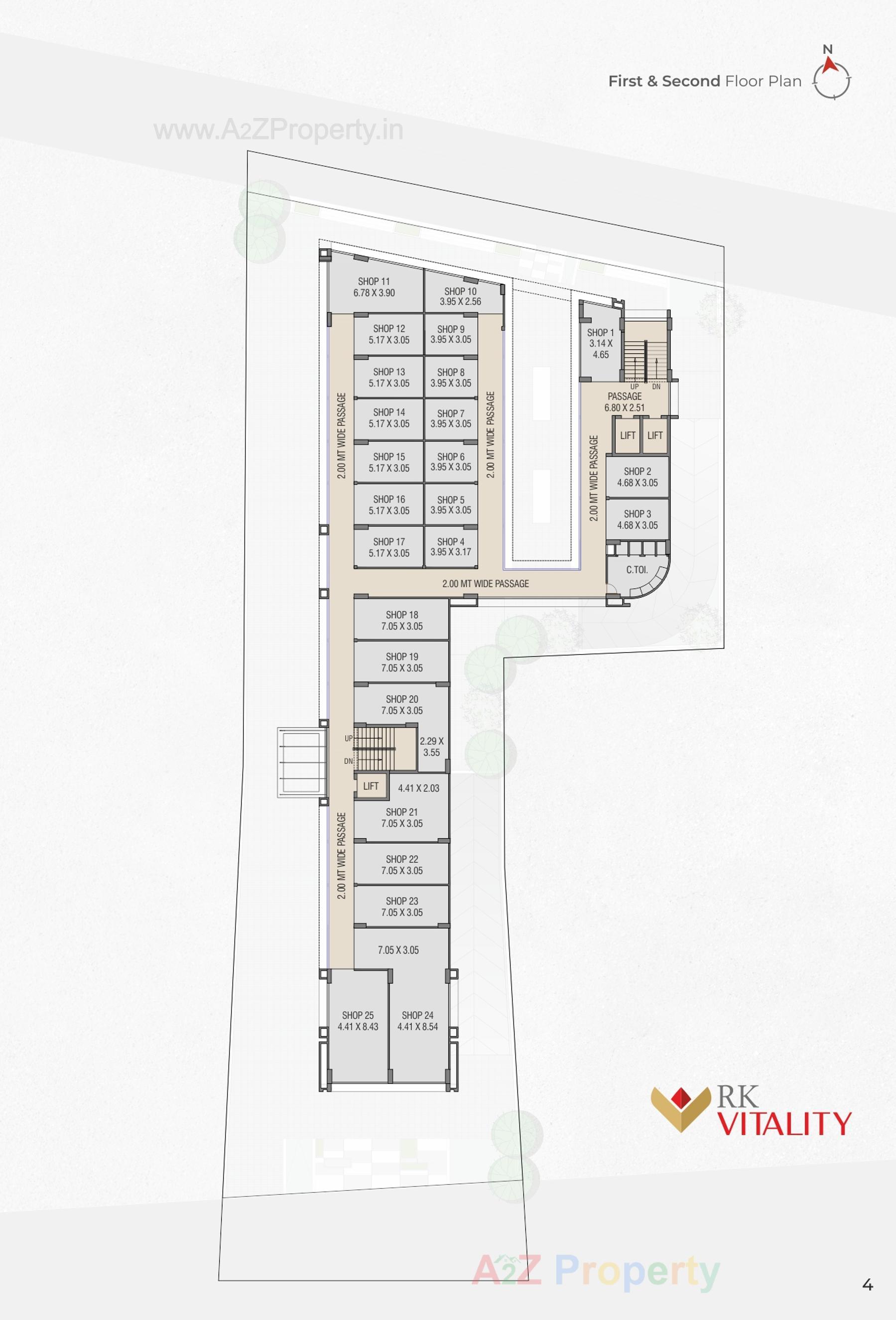 Layout of real estate project R K Vitality located at Bharuch, Bharuch, Gujarat