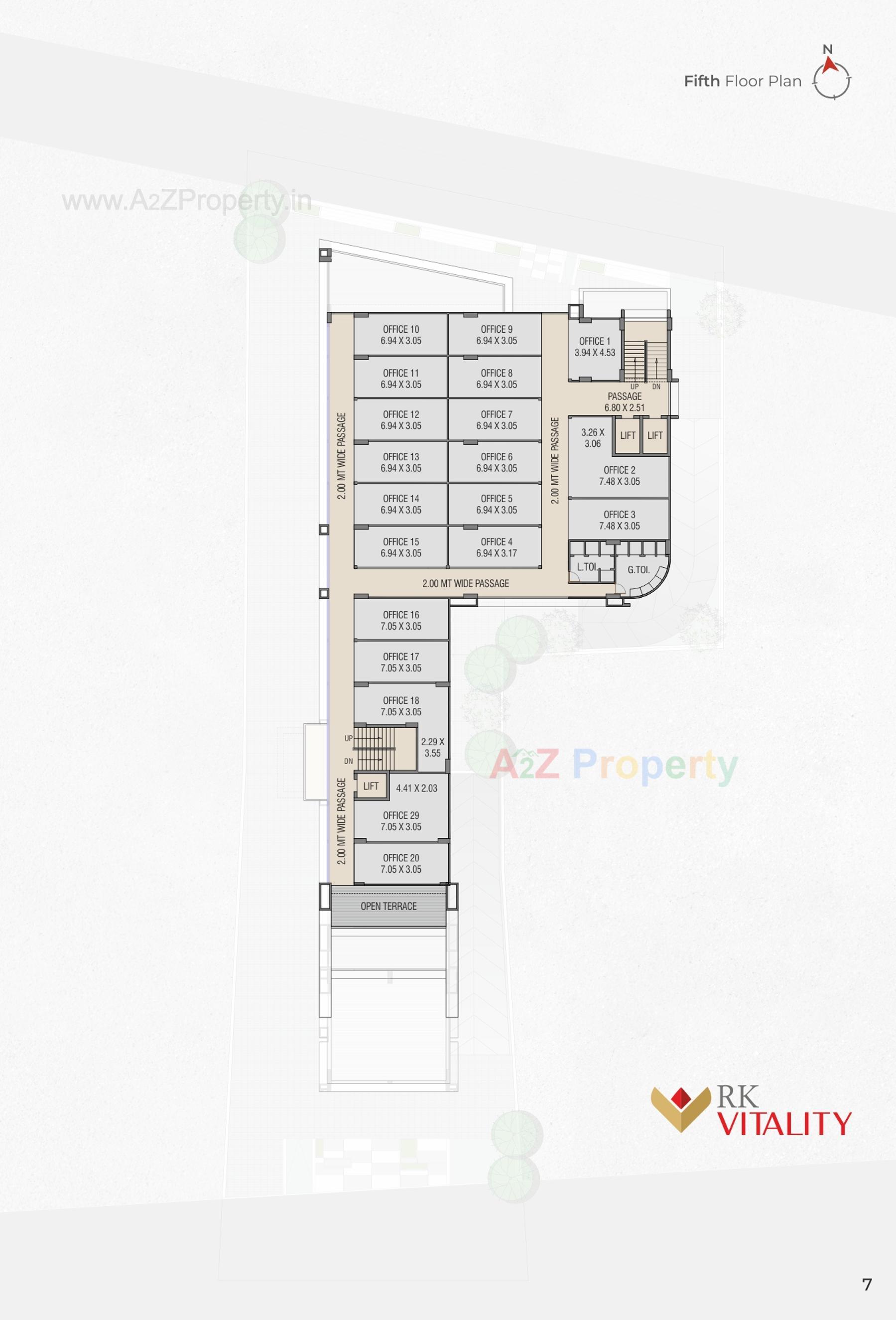 Layout of real estate project R K Vitality located at Bharuch, Bharuch, Gujarat