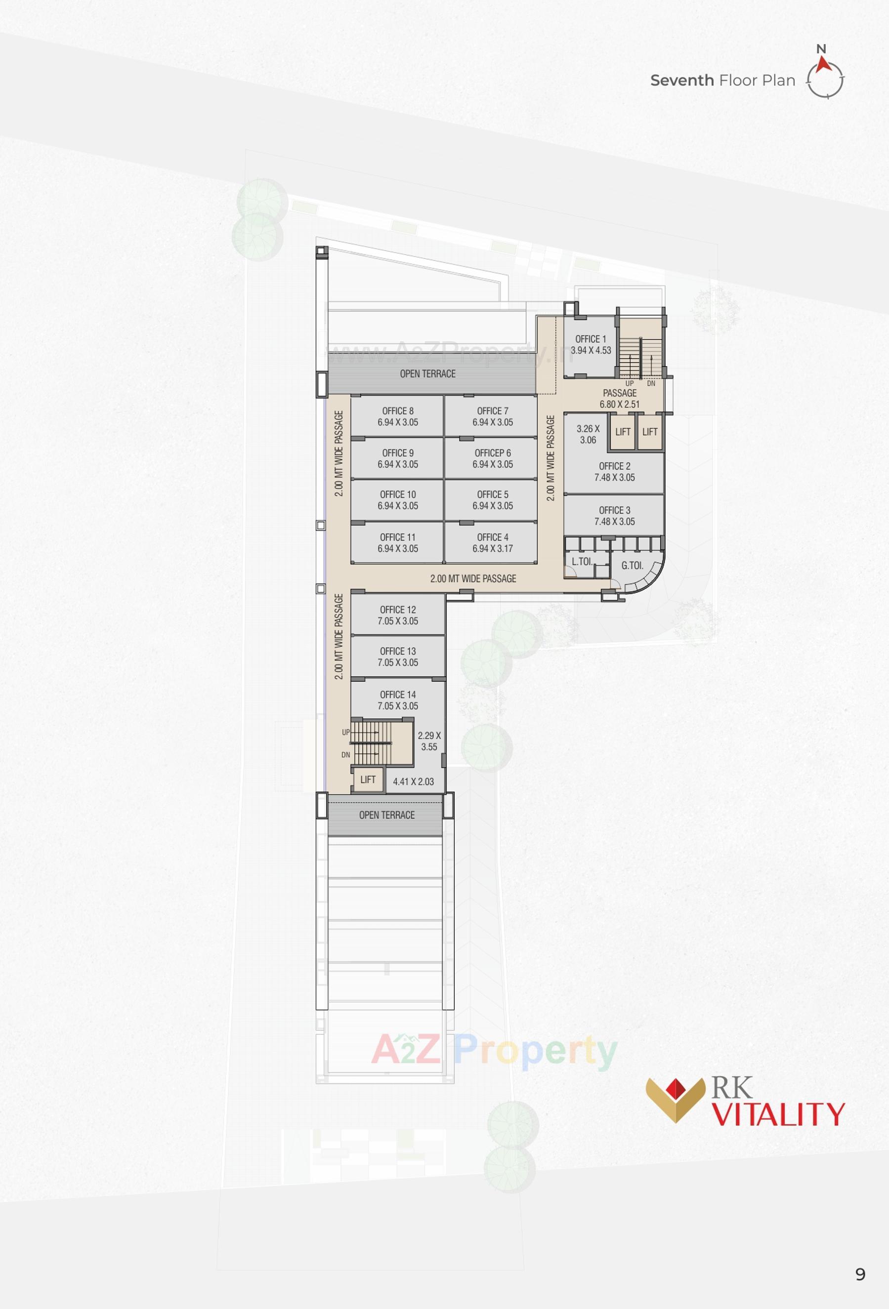 Layout of real estate project R K Vitality located at Bharuch, Bharuch, Gujarat
