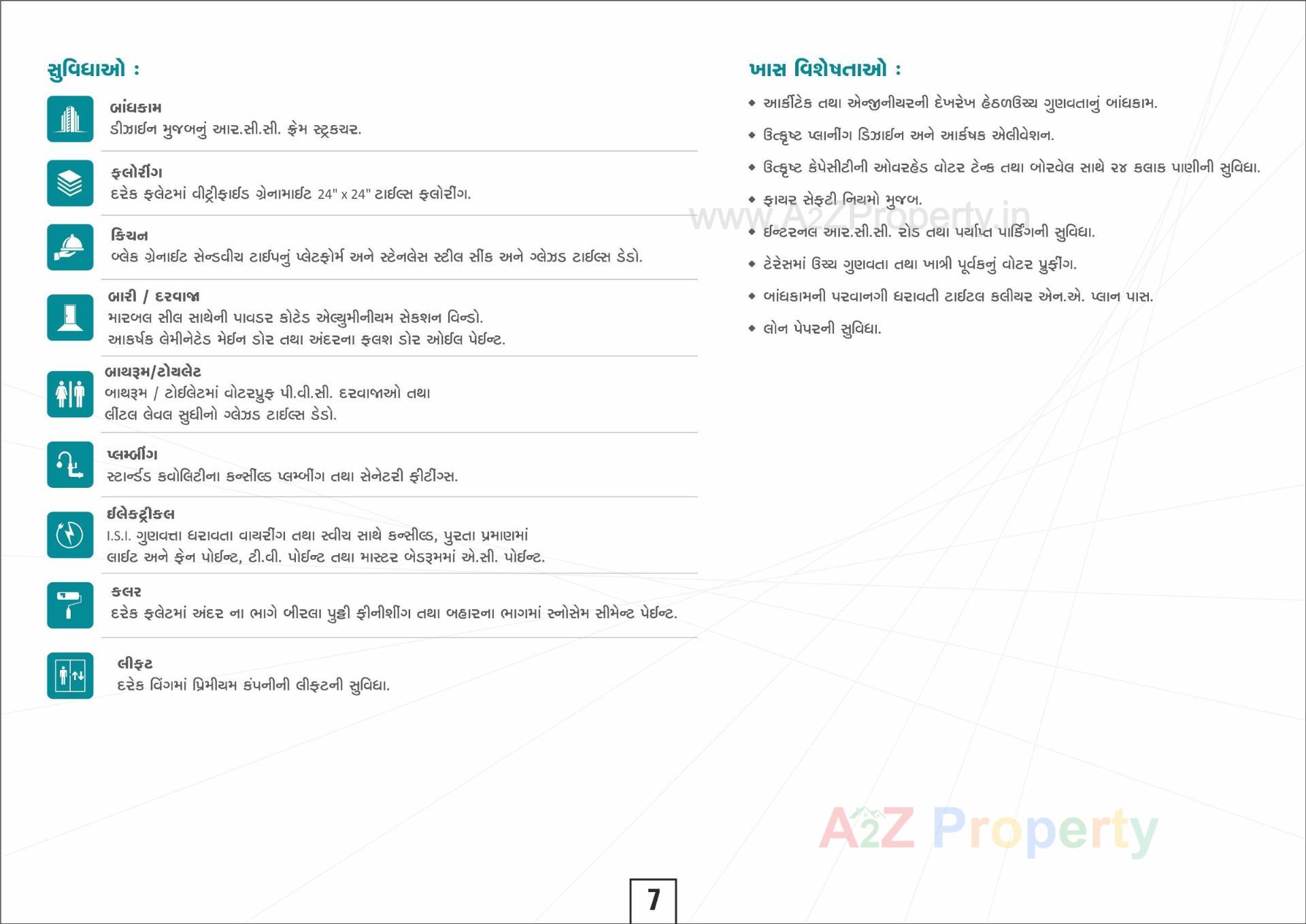 of real estate project Radhe Residency located at Chavaj, Bharuch, Gujarat