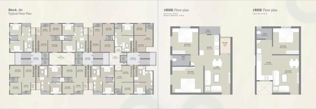 Layout of real estate project Rang City Flats located at Chavaj, Bharuch, Gujarat
