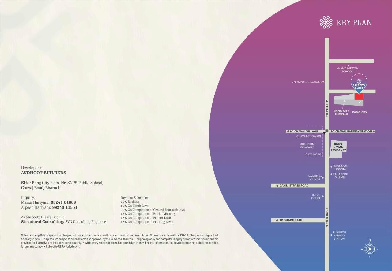  of real estate project Rang City Flats located at Chavaj, Bharuch, Gujarat