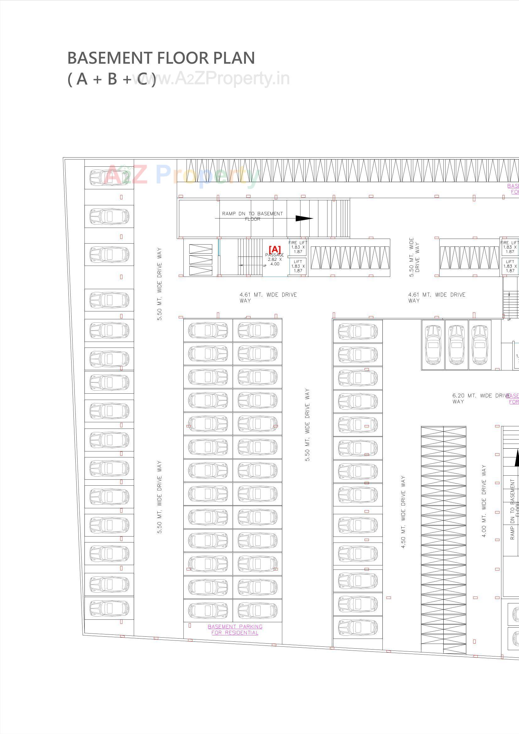 Layout of real estate project Rang Empire located at Chavaj, Bharuch, Gujarat