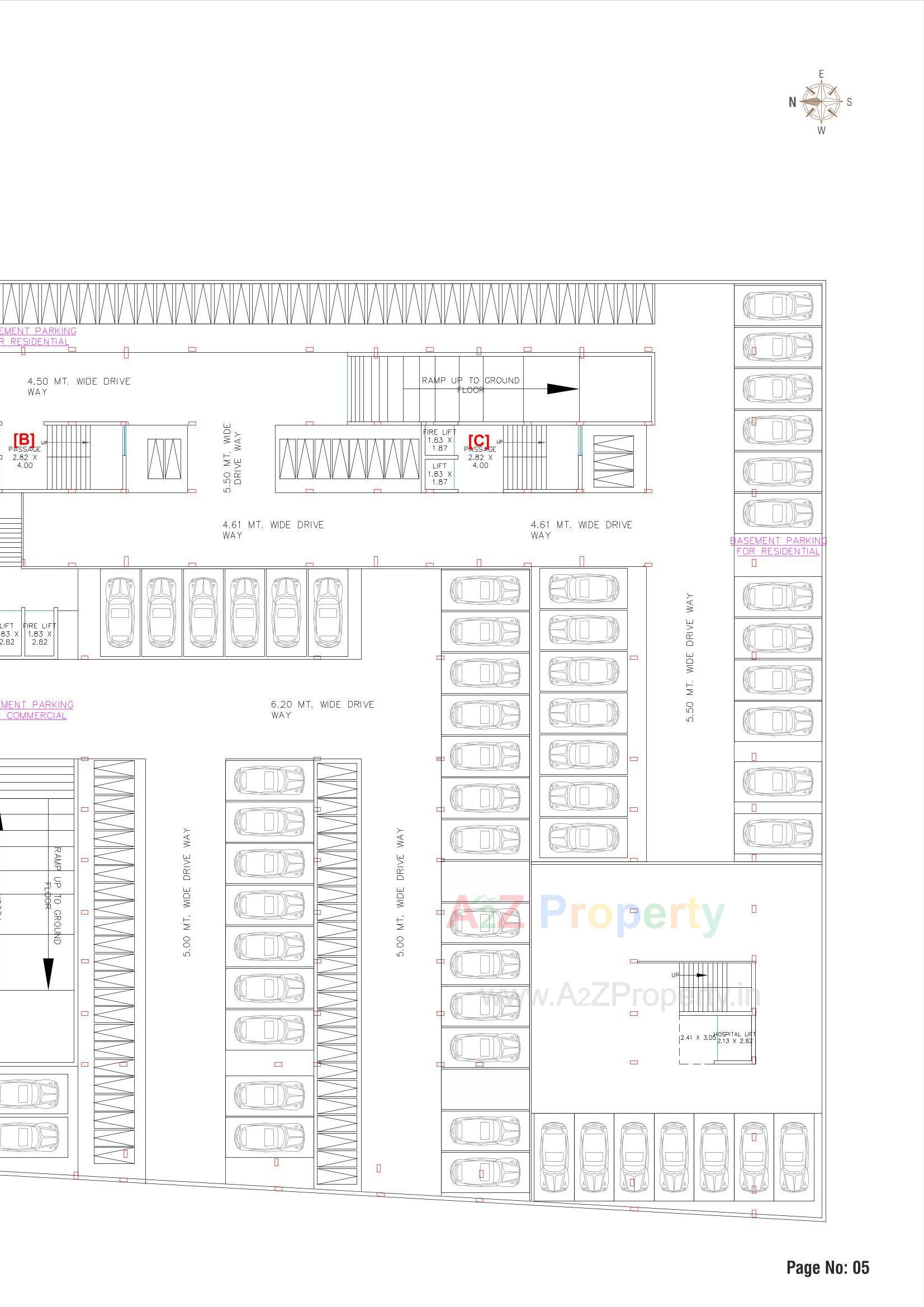 Layout of real estate project Rang Empire located at Chavaj, Bharuch, Gujarat
